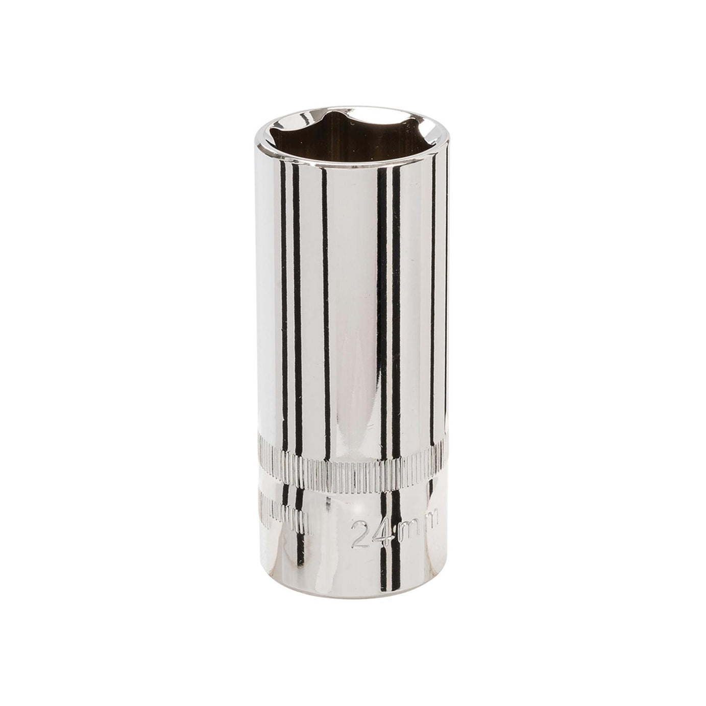Quality Socket 1/2" Shallow Deep Drive Metric 24mm Long Hex Wrench