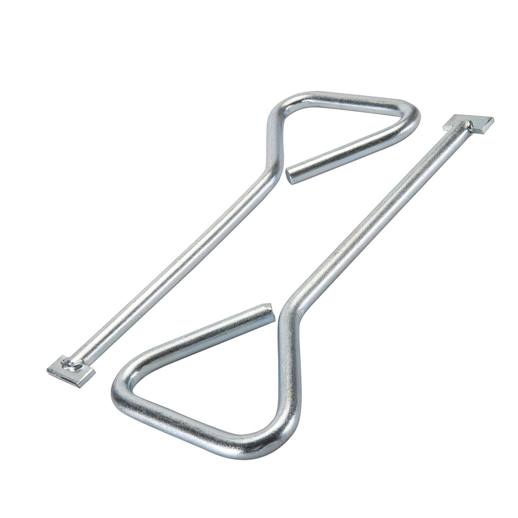 Manhole Cover Keys T-End 320mm Heavy Duty, Zinc-Plated Carbon Steel 2Pk