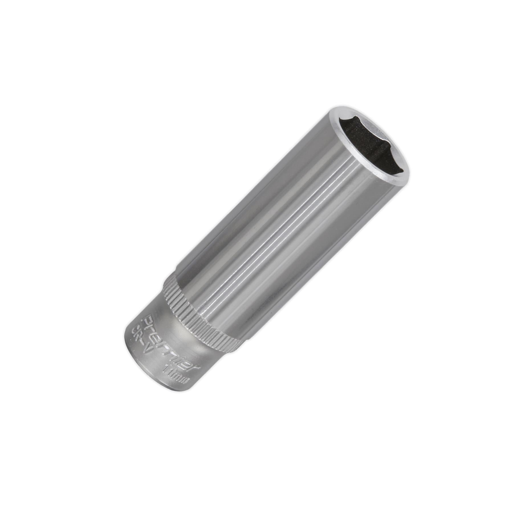 Sealey WallDrive® Socket 11mm Deep 1/4"Sq Drive
