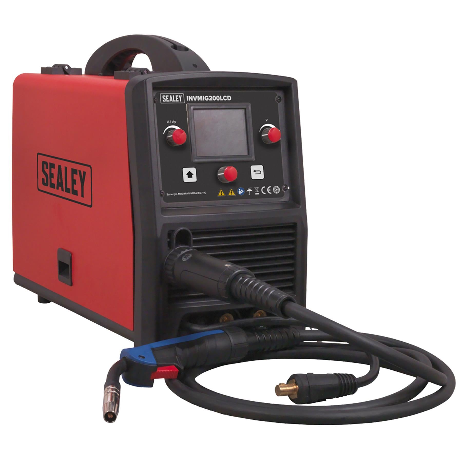 Sealey Inverter Welder MIG, TIG & MMA 200A with LCD Screen
