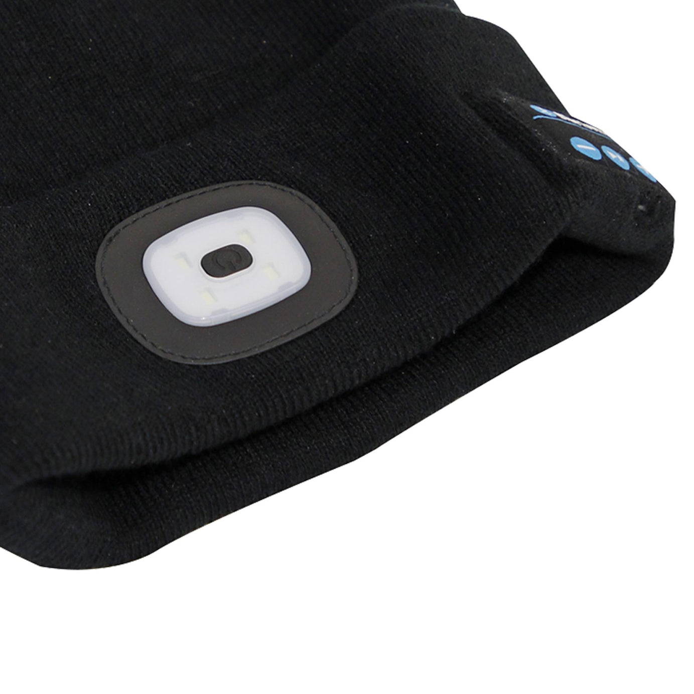 Sealey Beanie Hat 4 SMD LED USB R/Charge with Wireless Headphones