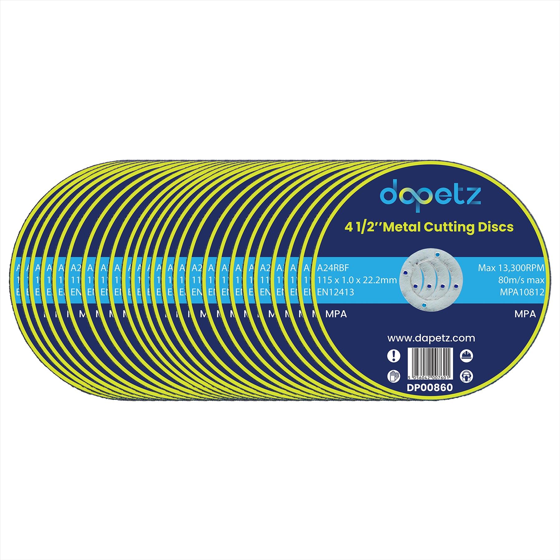 50 X Metal Cutting/Slitting Disc Ultra Thin 115Mm X 1.0Mm Fast Stainless