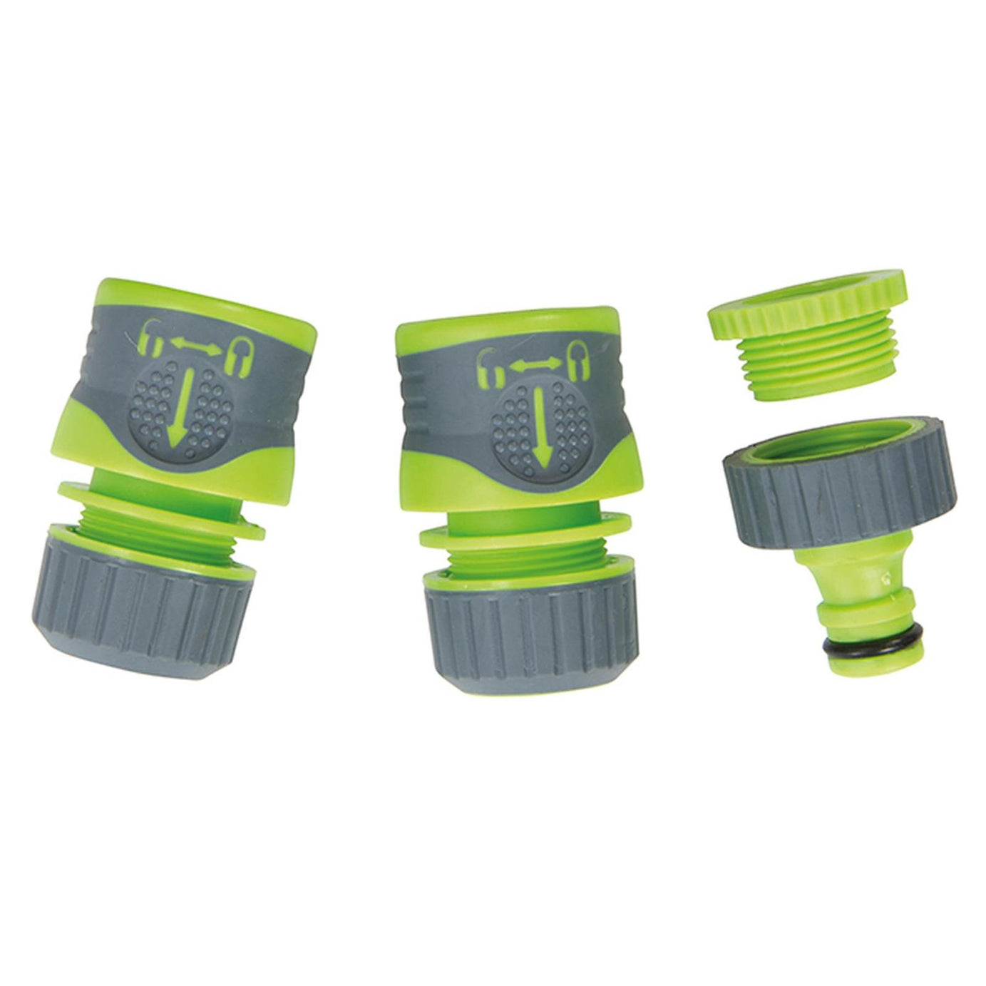 5Pce Soft-Grip Spray Gun Quick Connect Set Nine-Pattern Soft-Grip Handle