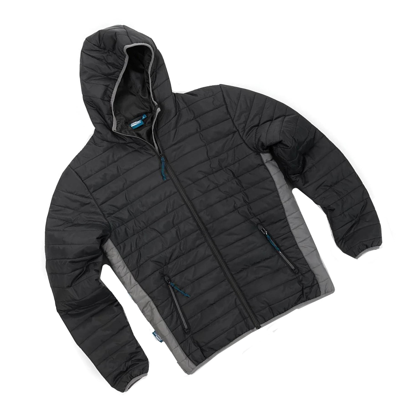 Tough Grit 2-Tone Trade Tech Windproof Jacket Coat Black/Charcoal XS