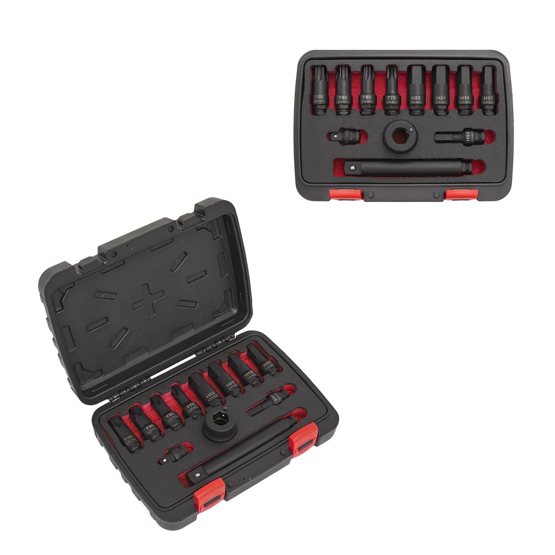 Sealey Impact Socket Bit & Accessories Set 12pc 3/4"Sq Drive