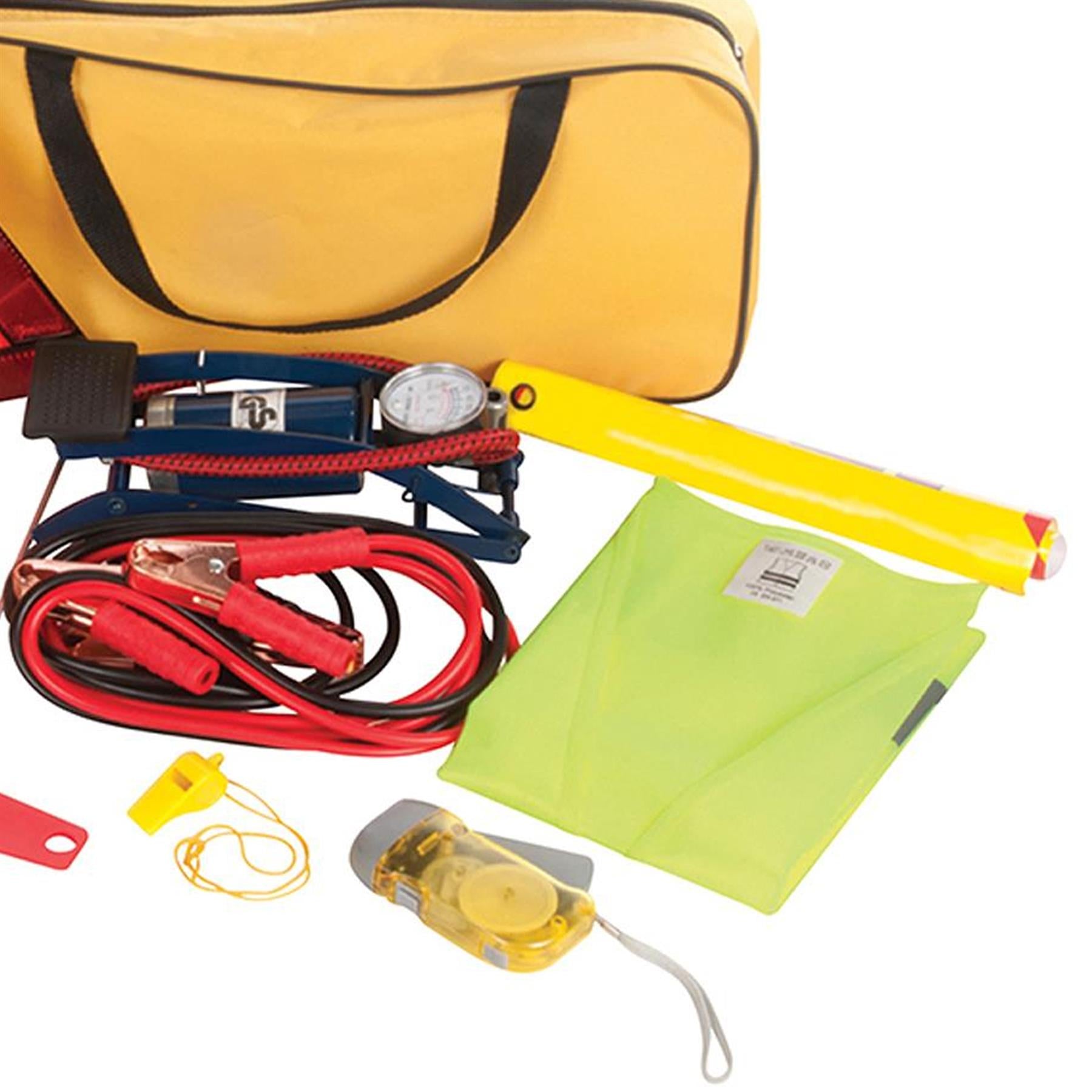 Emergency Breakdown Road Safety Kit Vehicle - 2M Jump Leads Copper-Coated Clamps