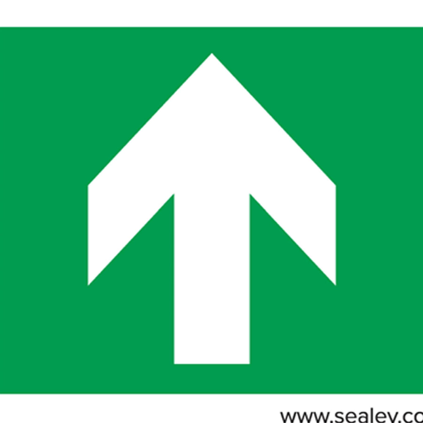 Safe Conditions Safety Sign - Fire Exit (Up) - Self-Adhesive Vinyl