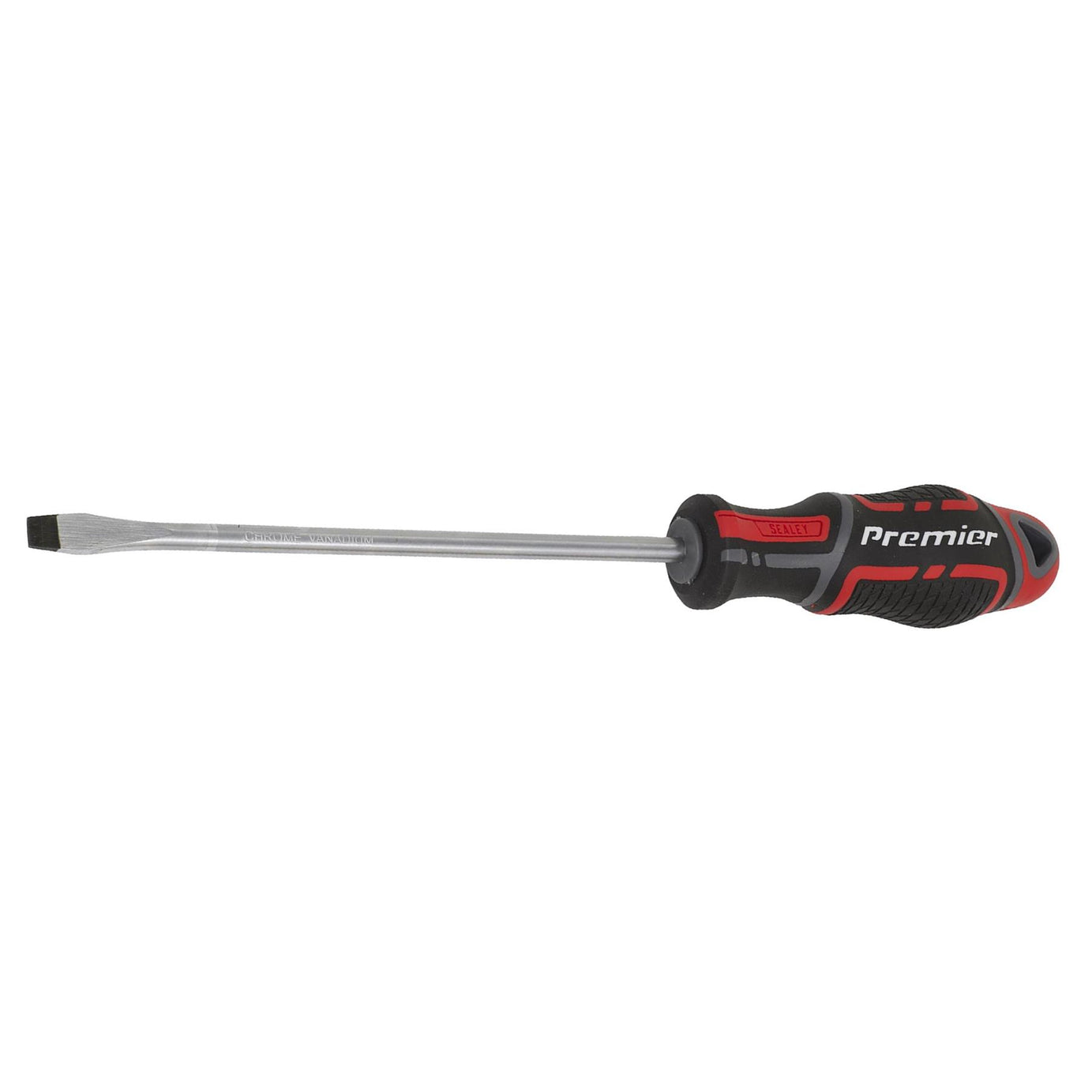 Sealey Screwdriver Slotted 6 x 150mm Flat Soft Grip Handle Magnetic GripMAX