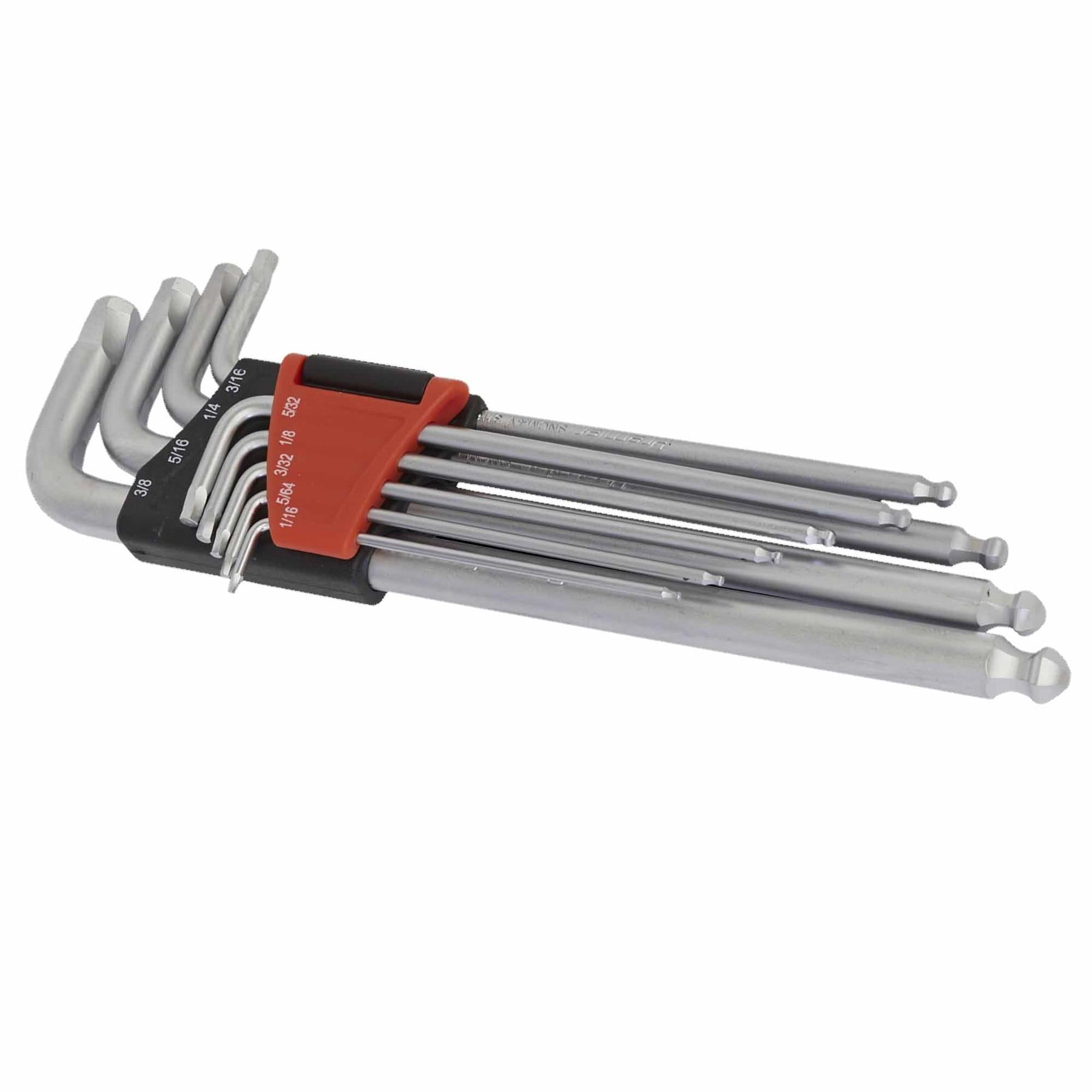 Sealey Ball-End Hex Key Set 9pc Lock-On Imperial