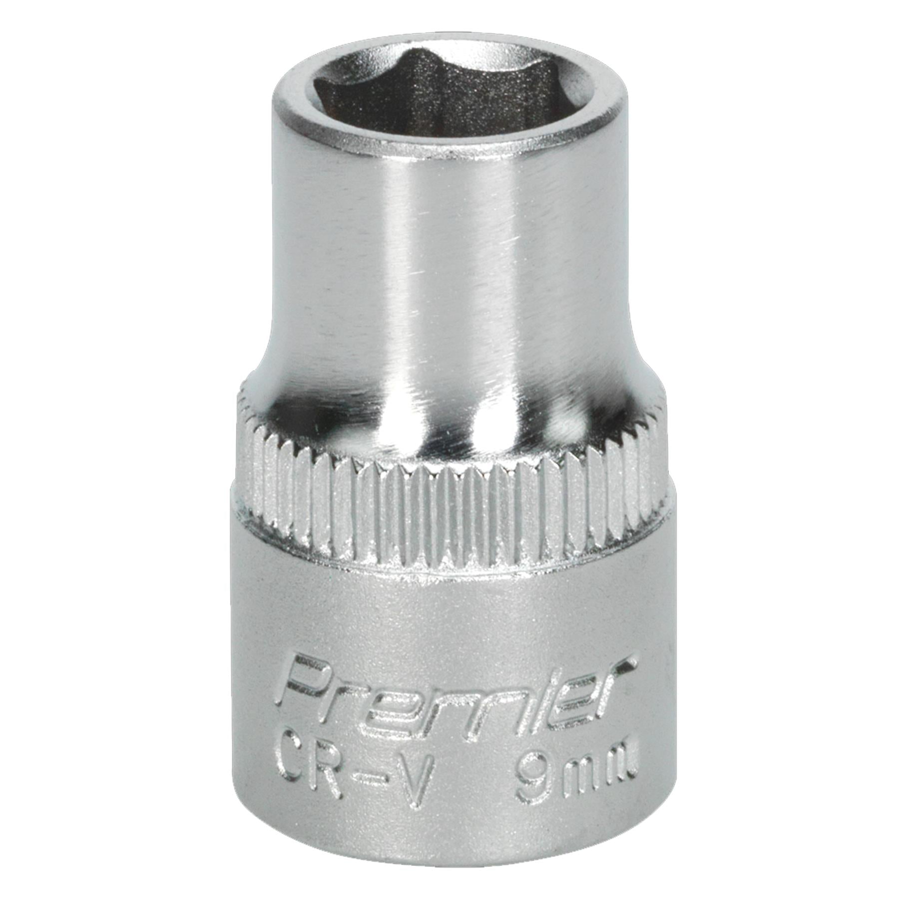 Sealey WallDrive Socket 9mm 3/8"Sq Drive Chrome Vanadium steel