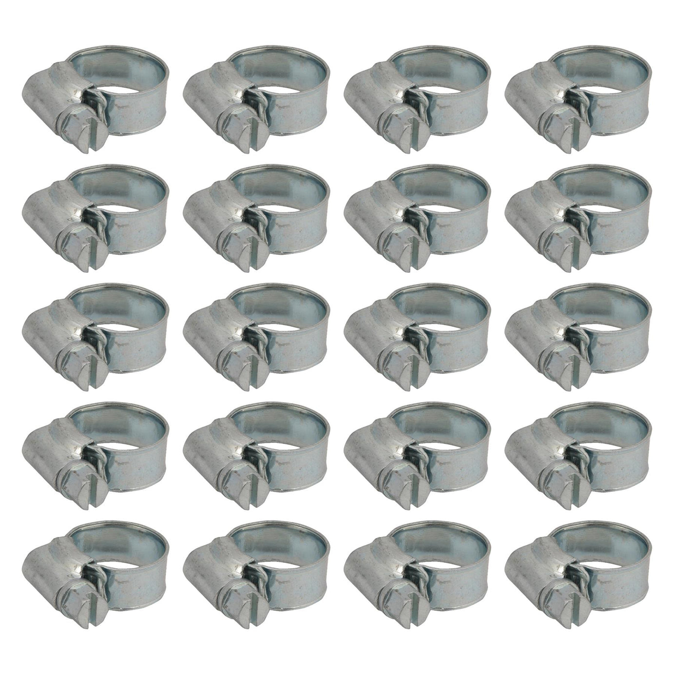 20 x Hose Clips Genuine Worm Drive Fuel Hose Clamps Clips 10 - 16mm