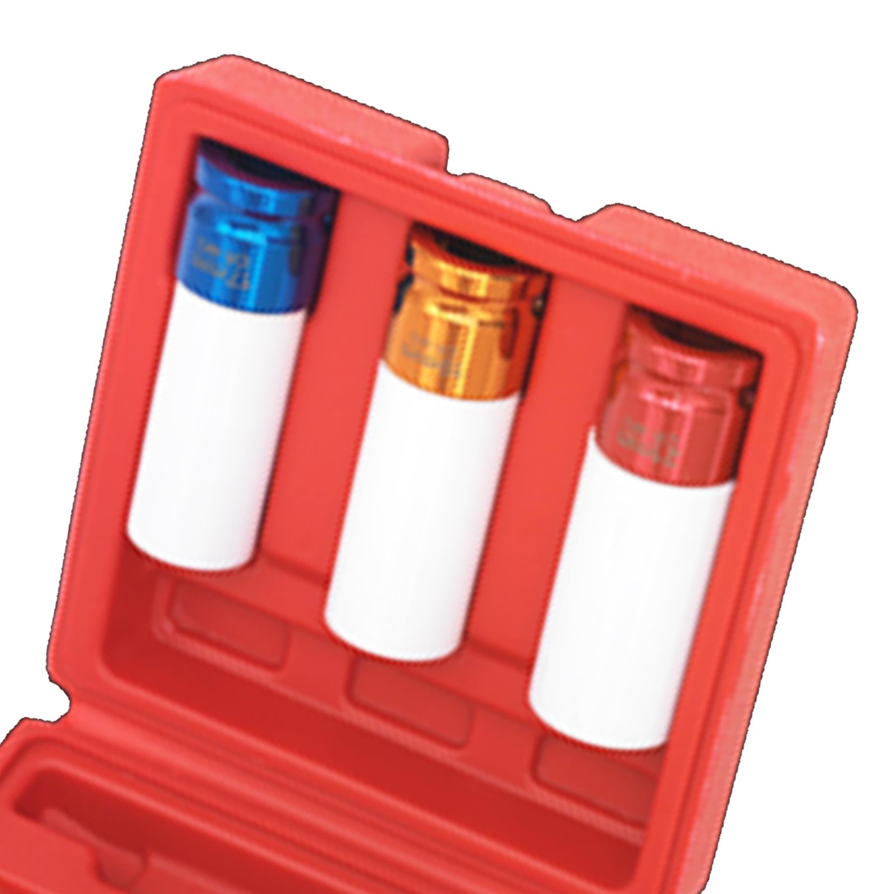 Sealey Alloy Wheel Impact Socket Set 3pc 1/2"Sq Drive