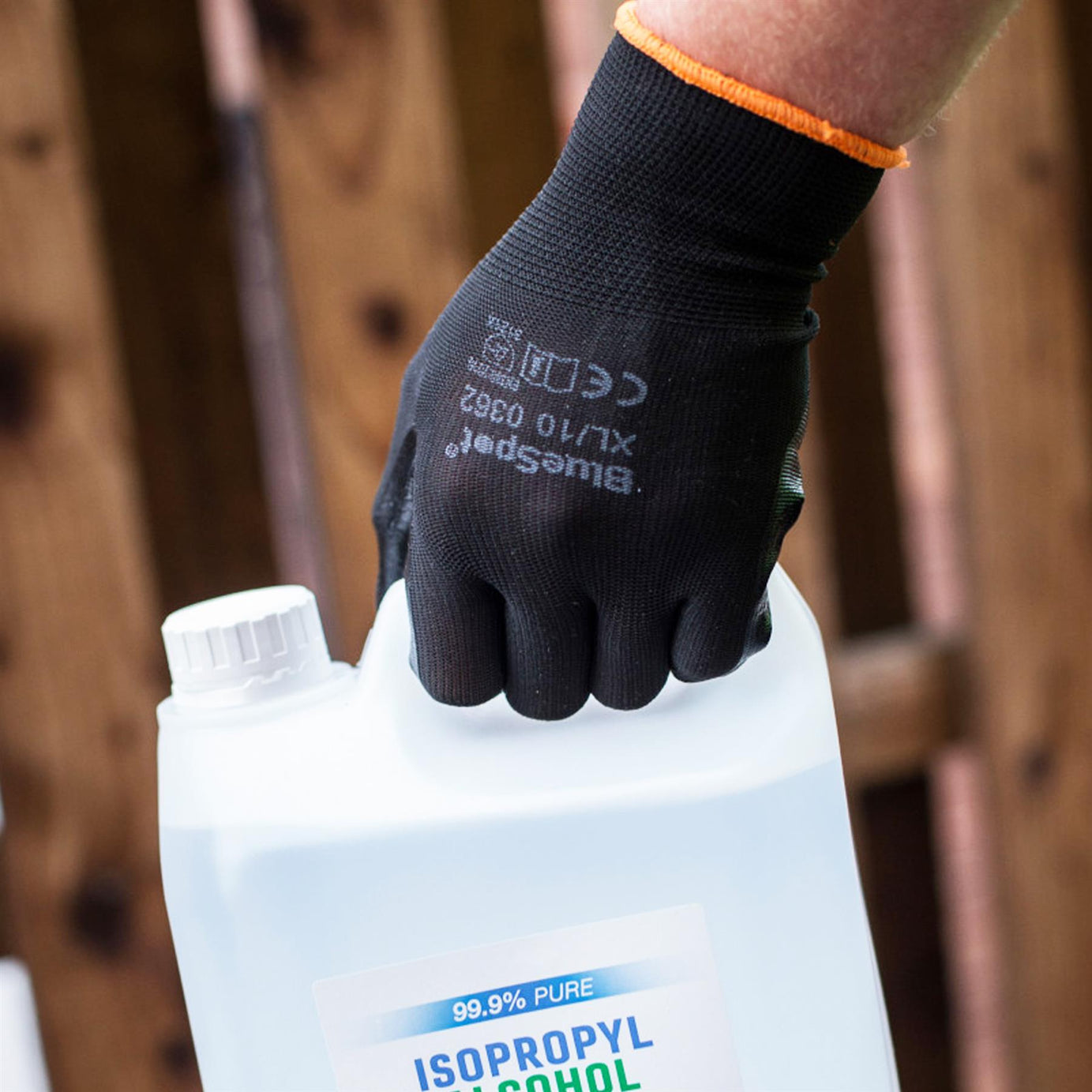 BlueSpot XXL Nitrile / Latex Coated Work Gloves Mens Builders Gardening Grip