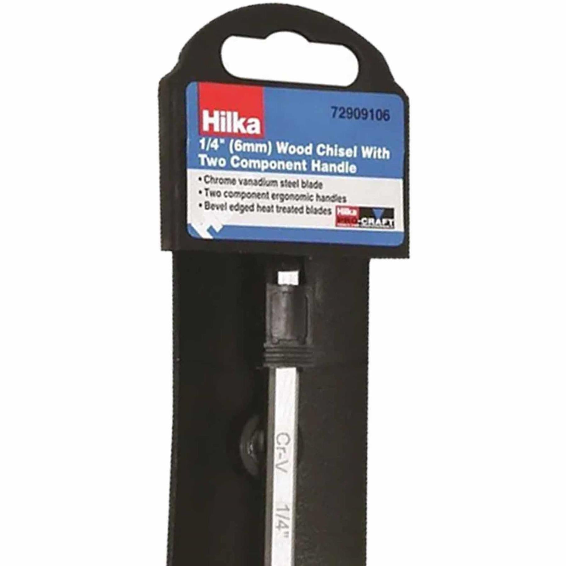 Hilka 1/4" (6mm) Wood Chisels