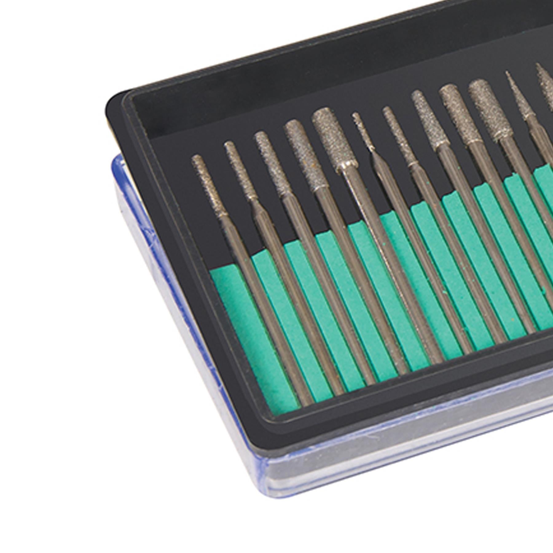 30Pce Diamond-Coated Burr Set 2.35mm Mandrel 150G Car Care, Home Décor Art Craft