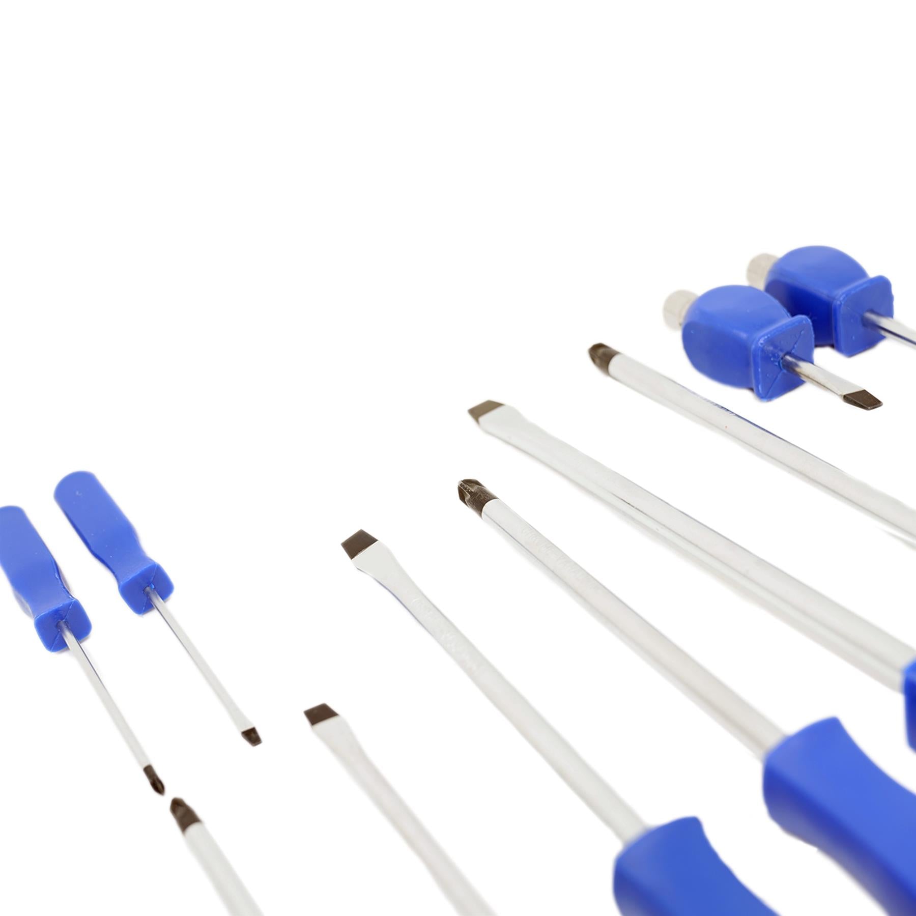 Magnetic Screwdriver Set With Hex Impact Bolster Handle Heavy Duty Screwdrivers