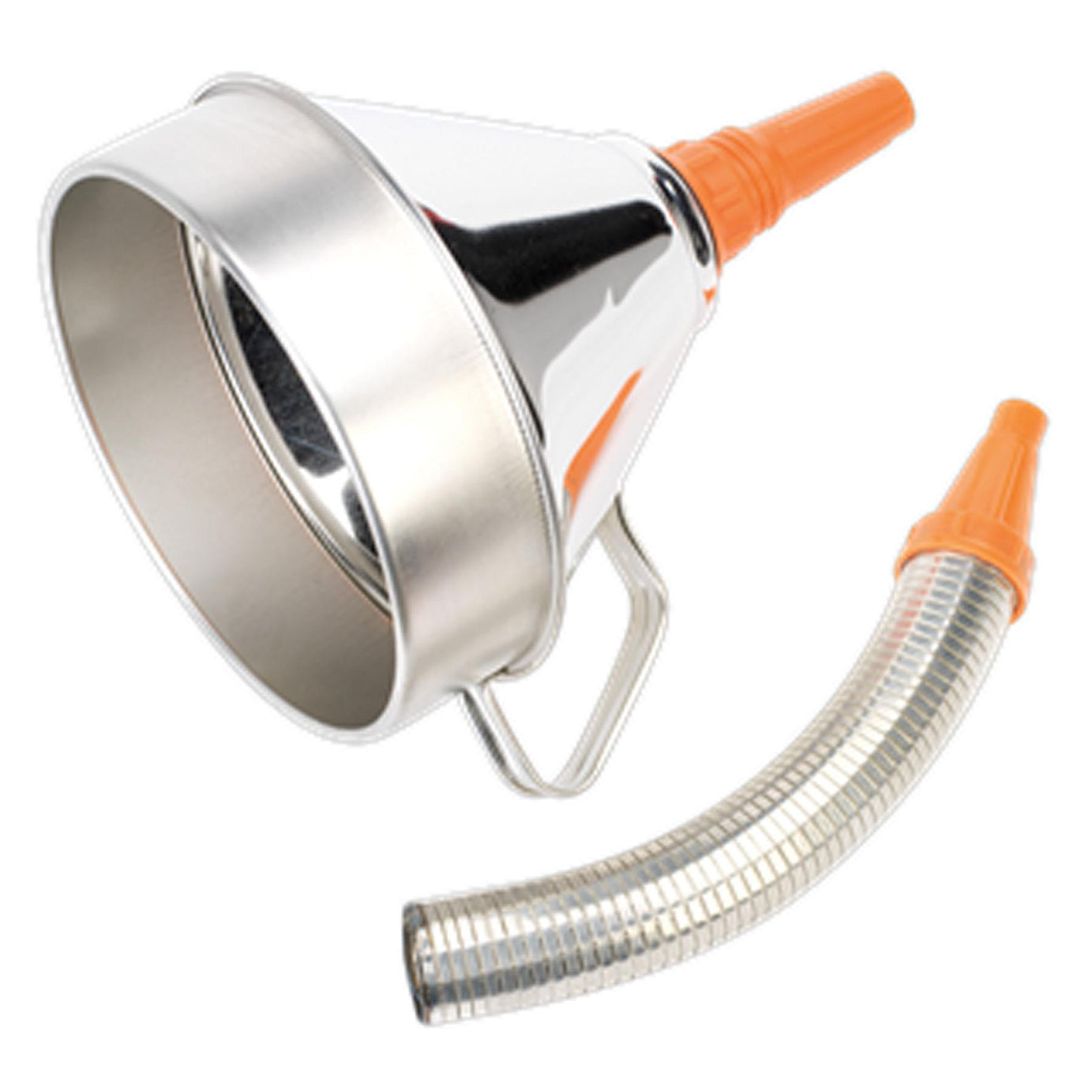 Sealey Funnel Metal with Flexible Spout & Filter �200mm