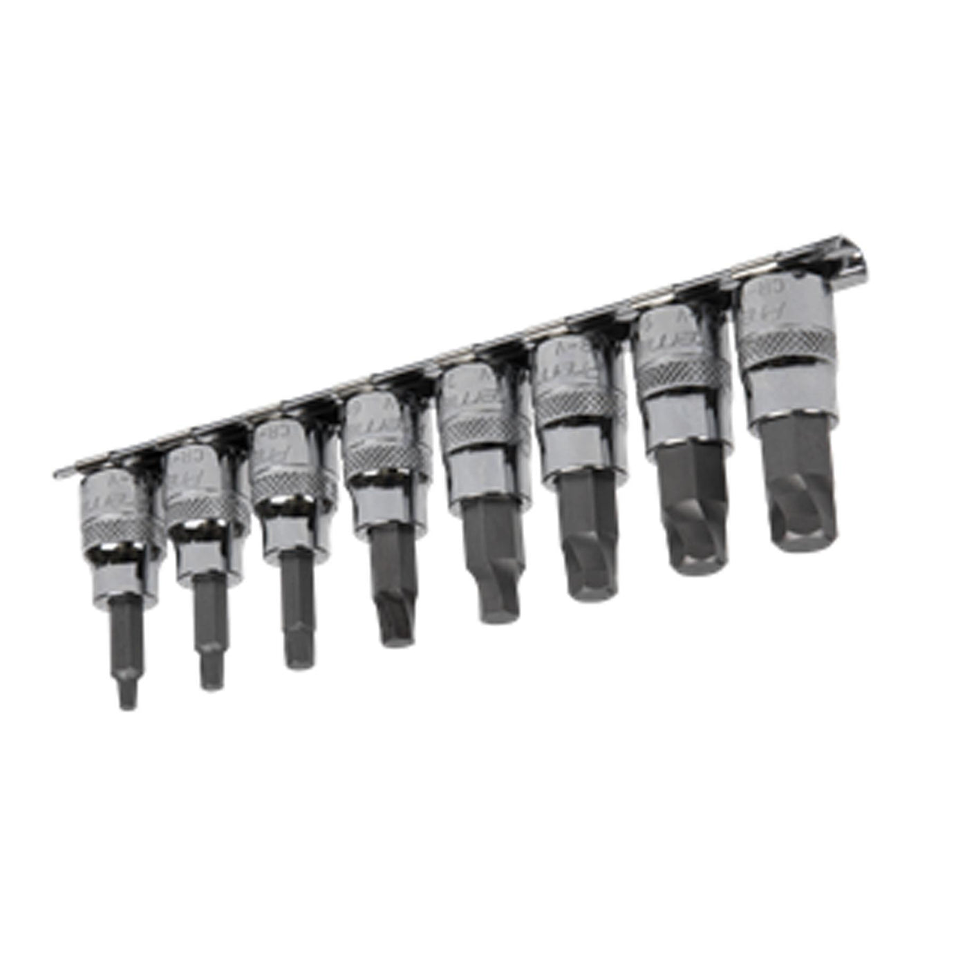 Sealey Hex Socket Bit Set Lock-On 8pc 3/8"Sq Drive Metric