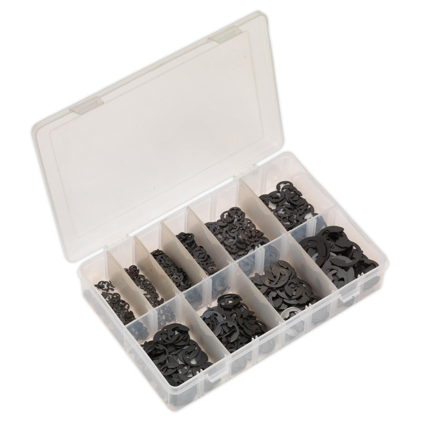 Sealey E-Clips Retaining Ring Assortment 800pc Imperial E Clip Retainer Rings