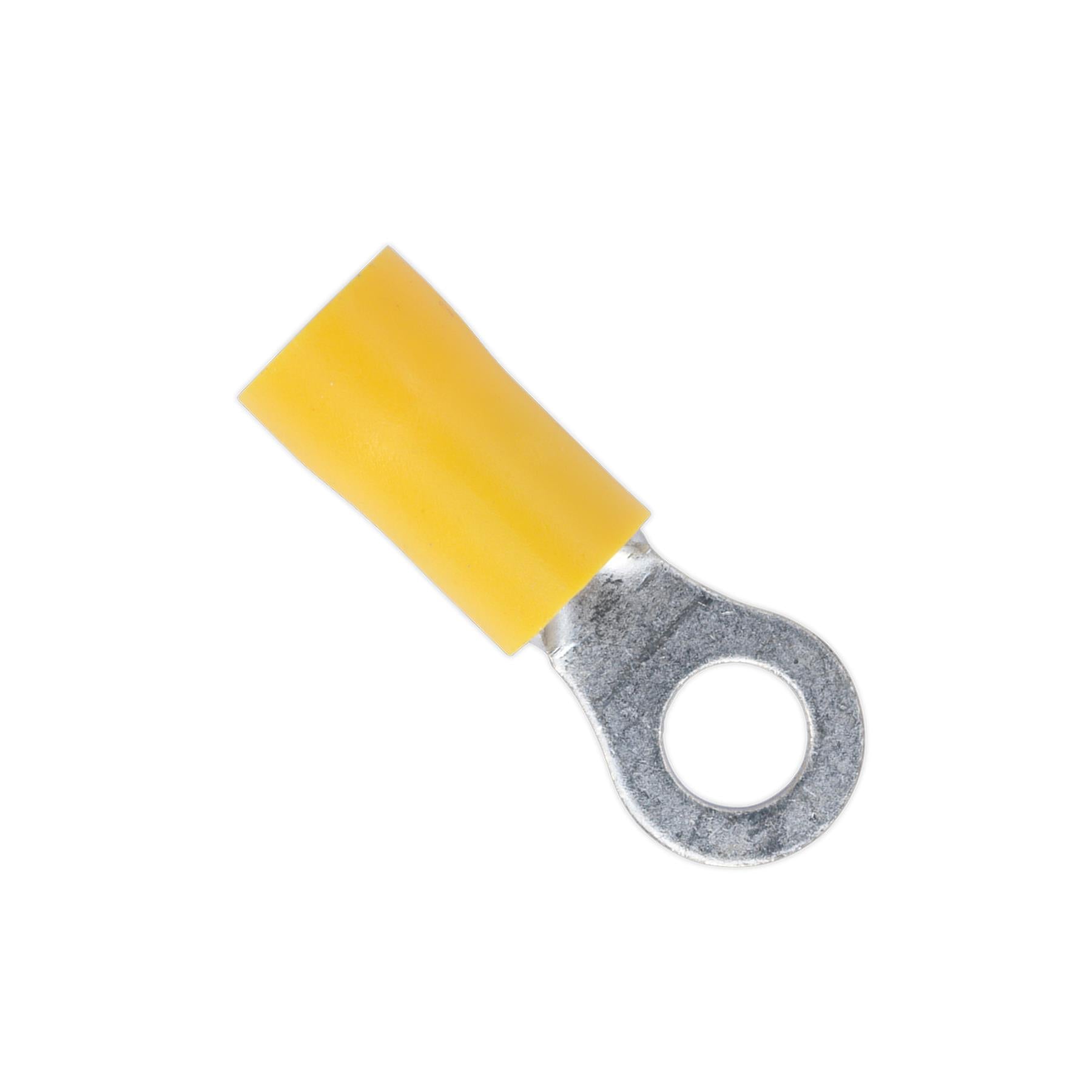 Sealey Easy-Entry Ring Terminal Ø5.3mm (2BA) Yellow Pack of 100