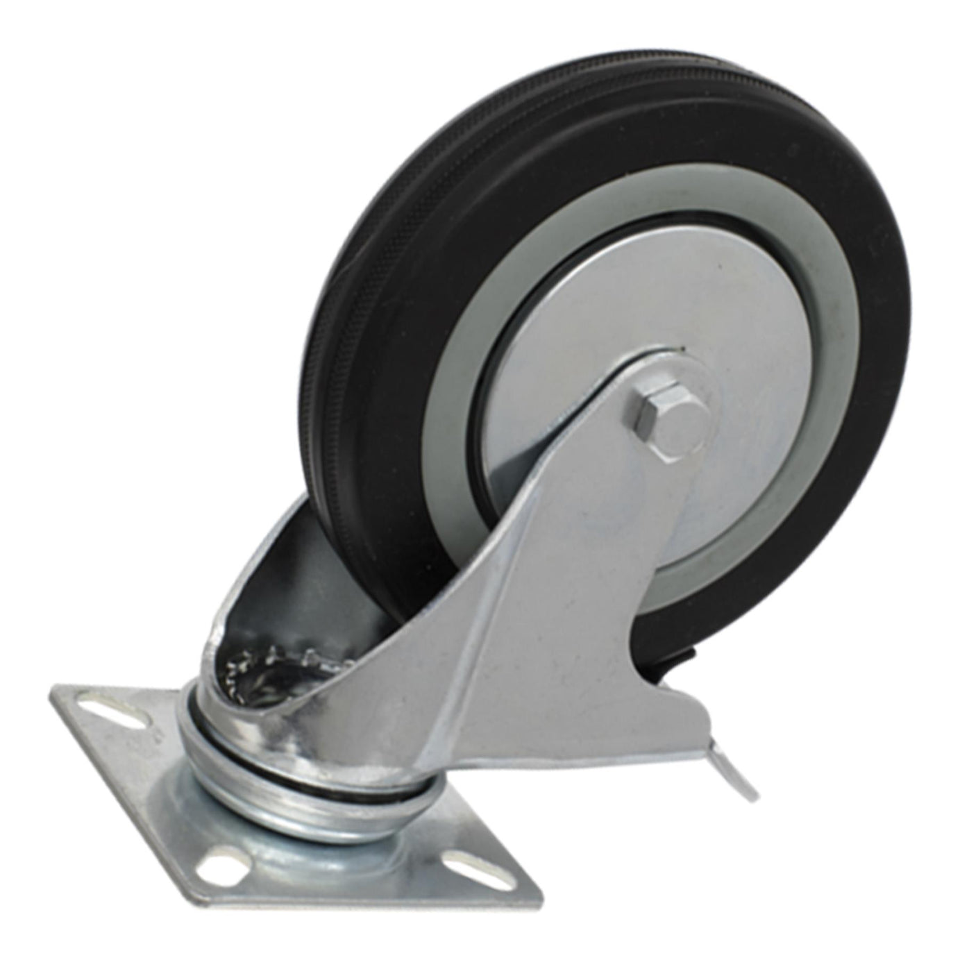 Sealey Castor Wheel Swivel Plate with Brake 125mm