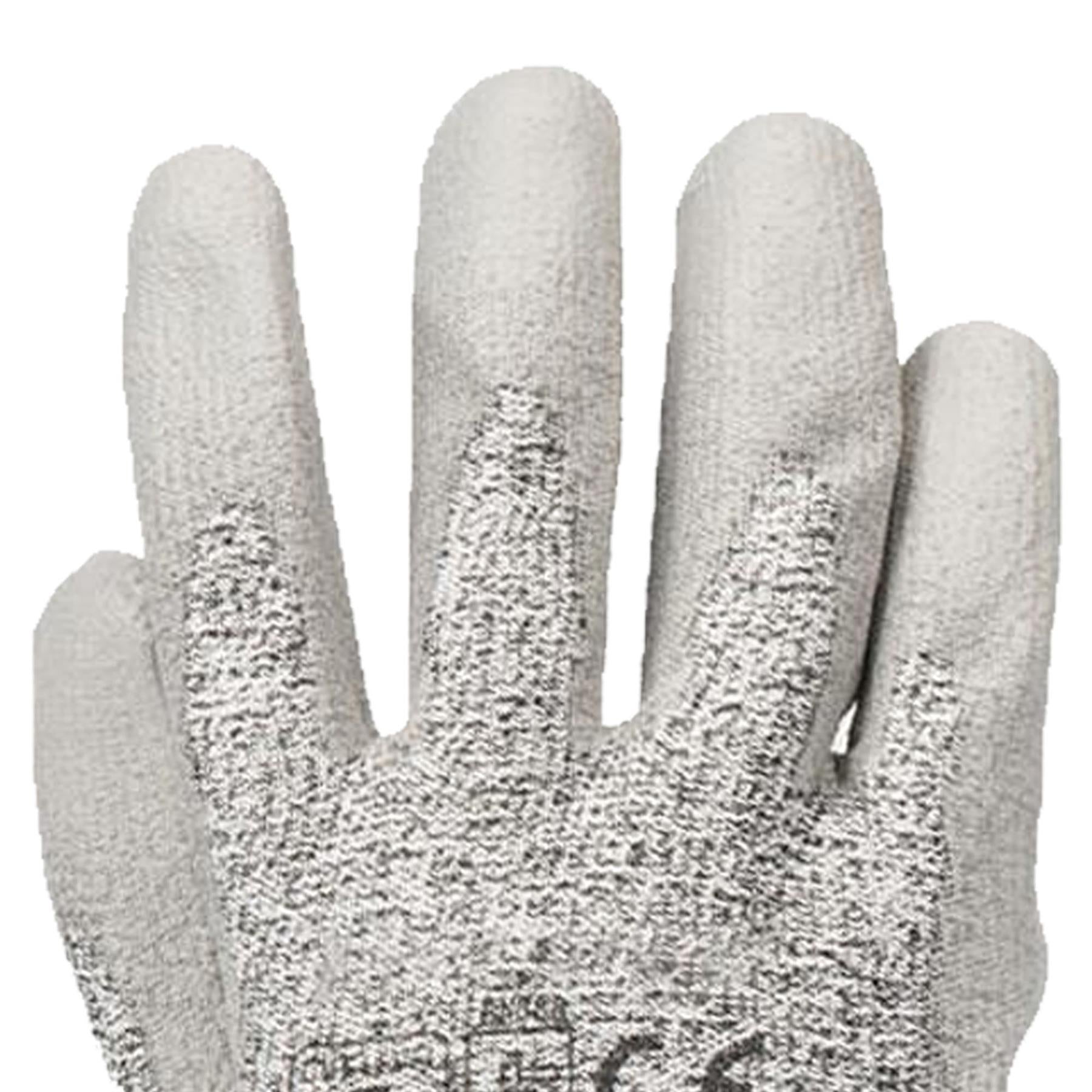 PU Palm Coated Work Gloves Garden Garage Cut Protection Very Strong Durable[Cut 5,1,DP01891]
