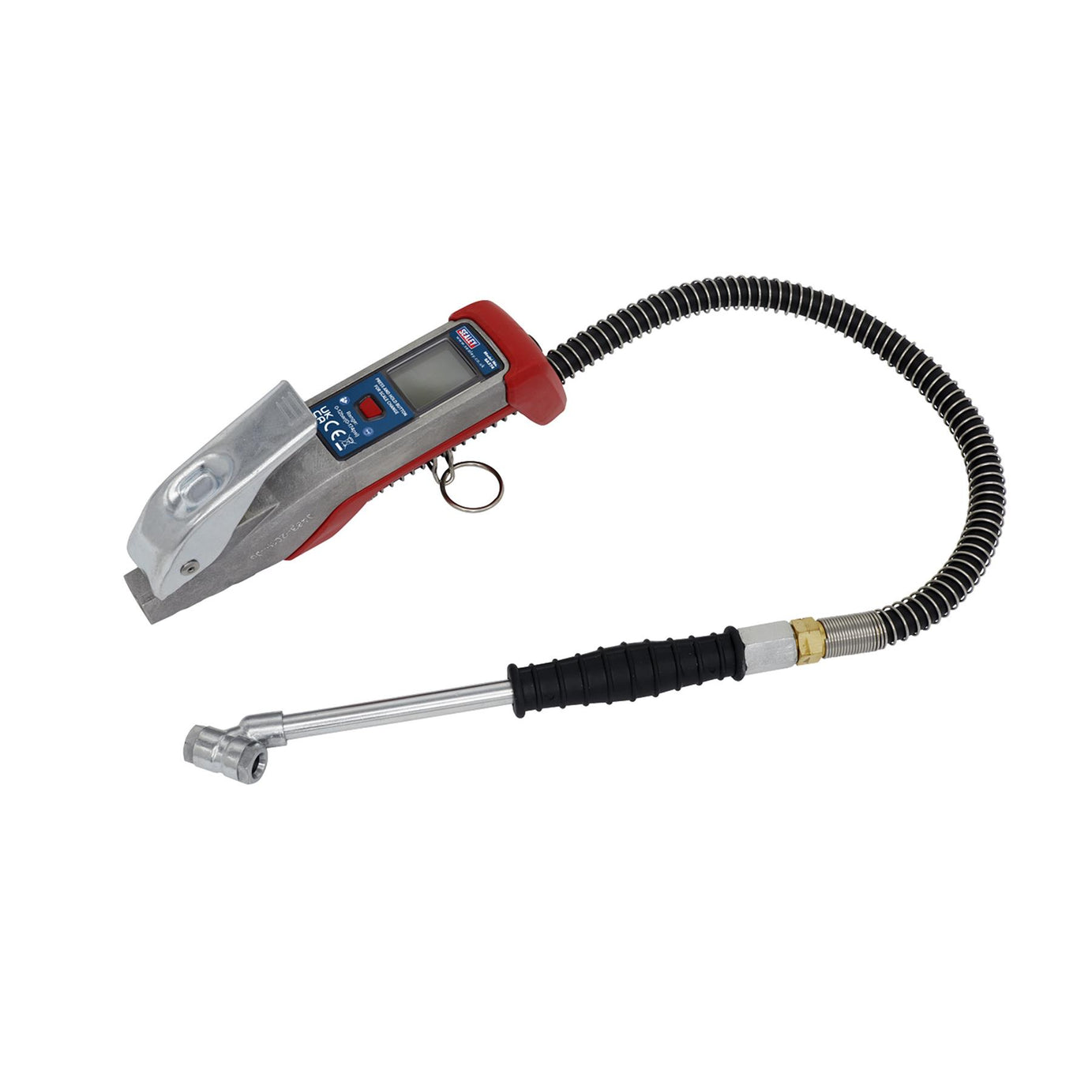 Sealey Digital Tyre Inflator 0.5m Hose with Push-On Chuck