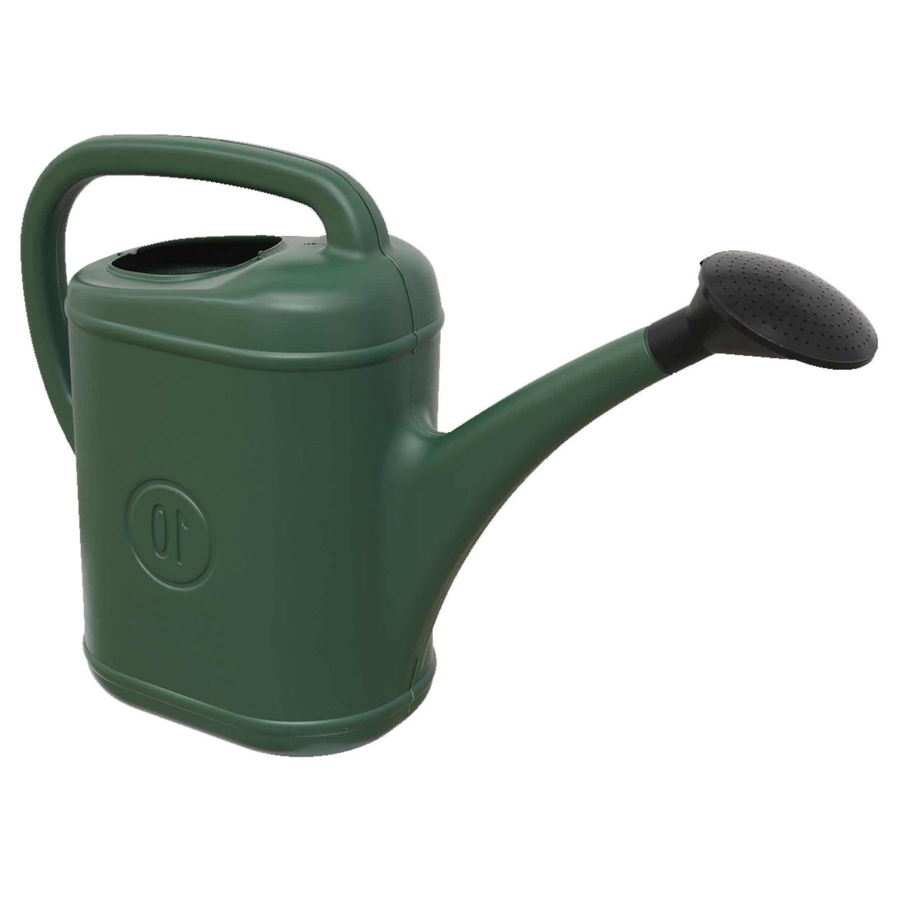 Watering Can 10L Plastic - Strong and durable 10L plastic watering Sealey