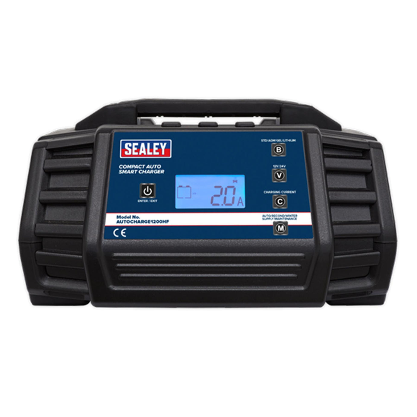 Sealey Compact Auto Smart Charger 12A 12/24V