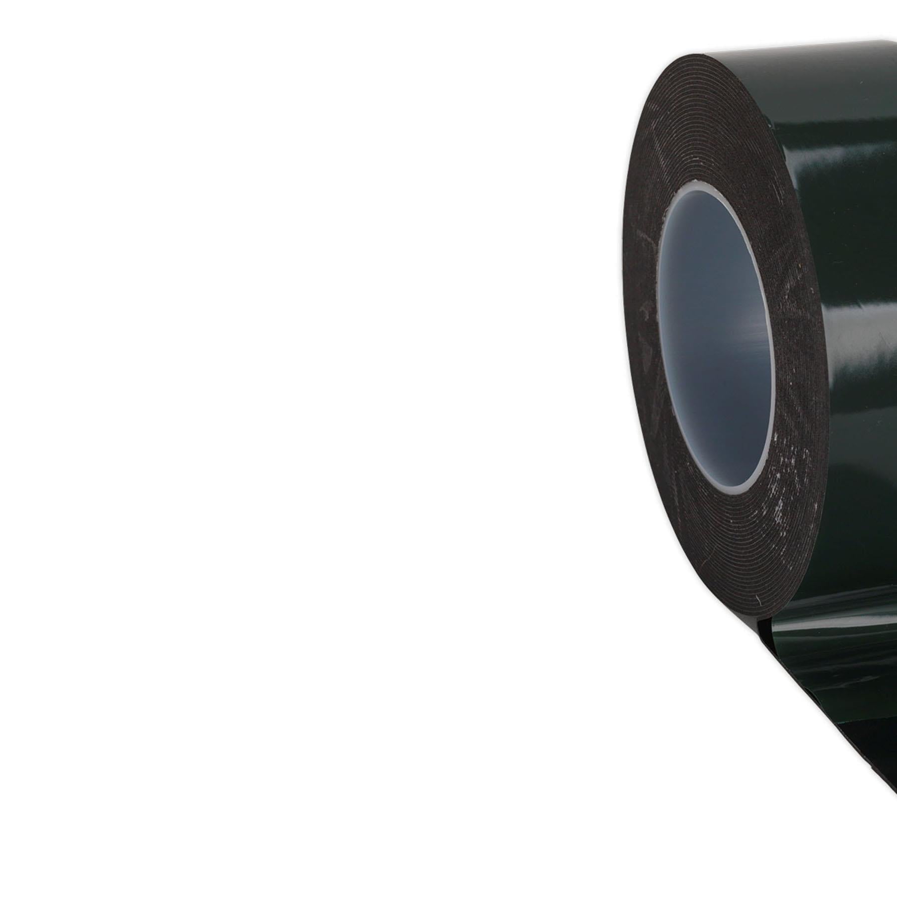 Sealey Double-Sided Adhesive Foam Tape 50mm x 10m Green Backing