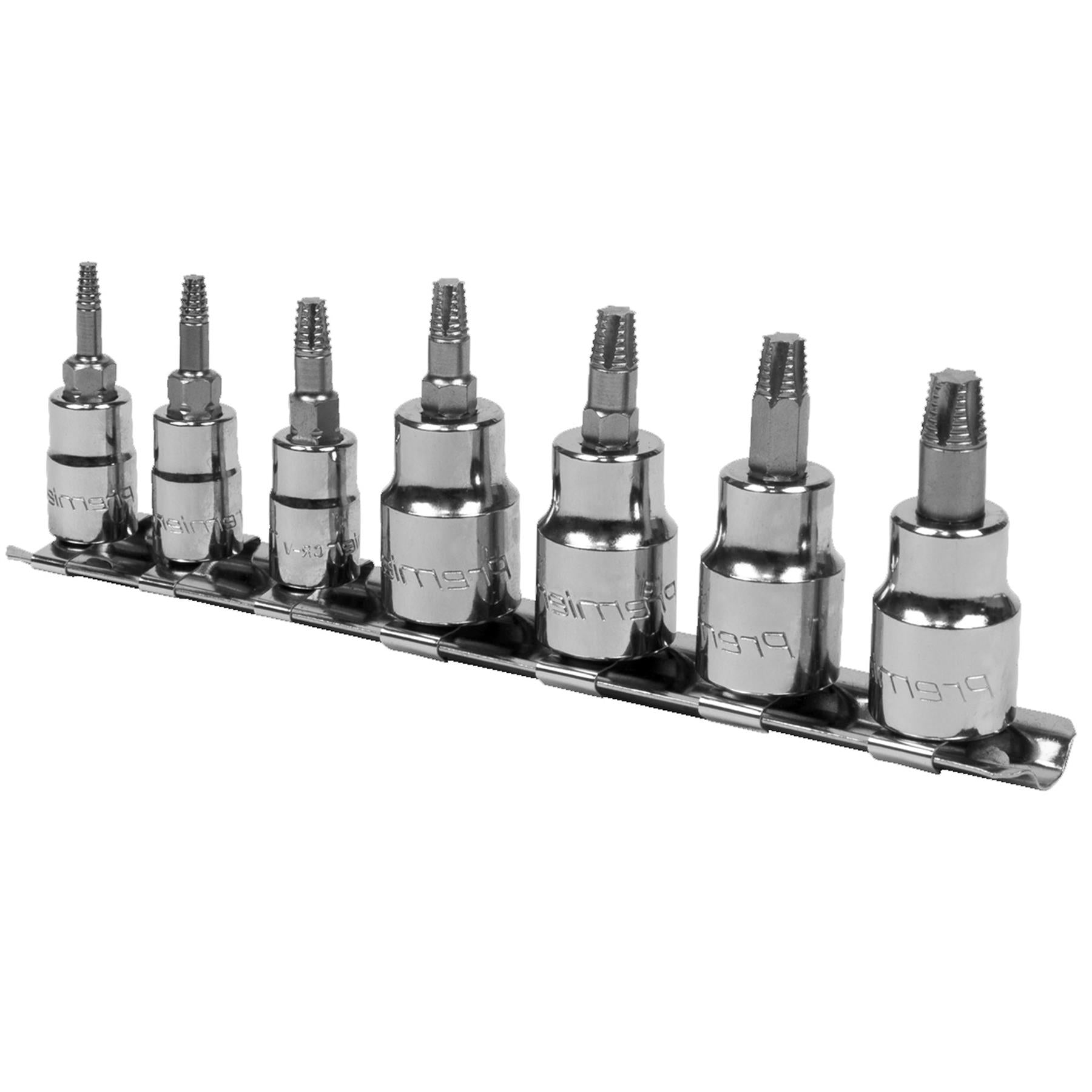 Sealey TRX-Star* Socket Bit Set Lock-On 7pc 1/4" & 3/8"Sq Drive