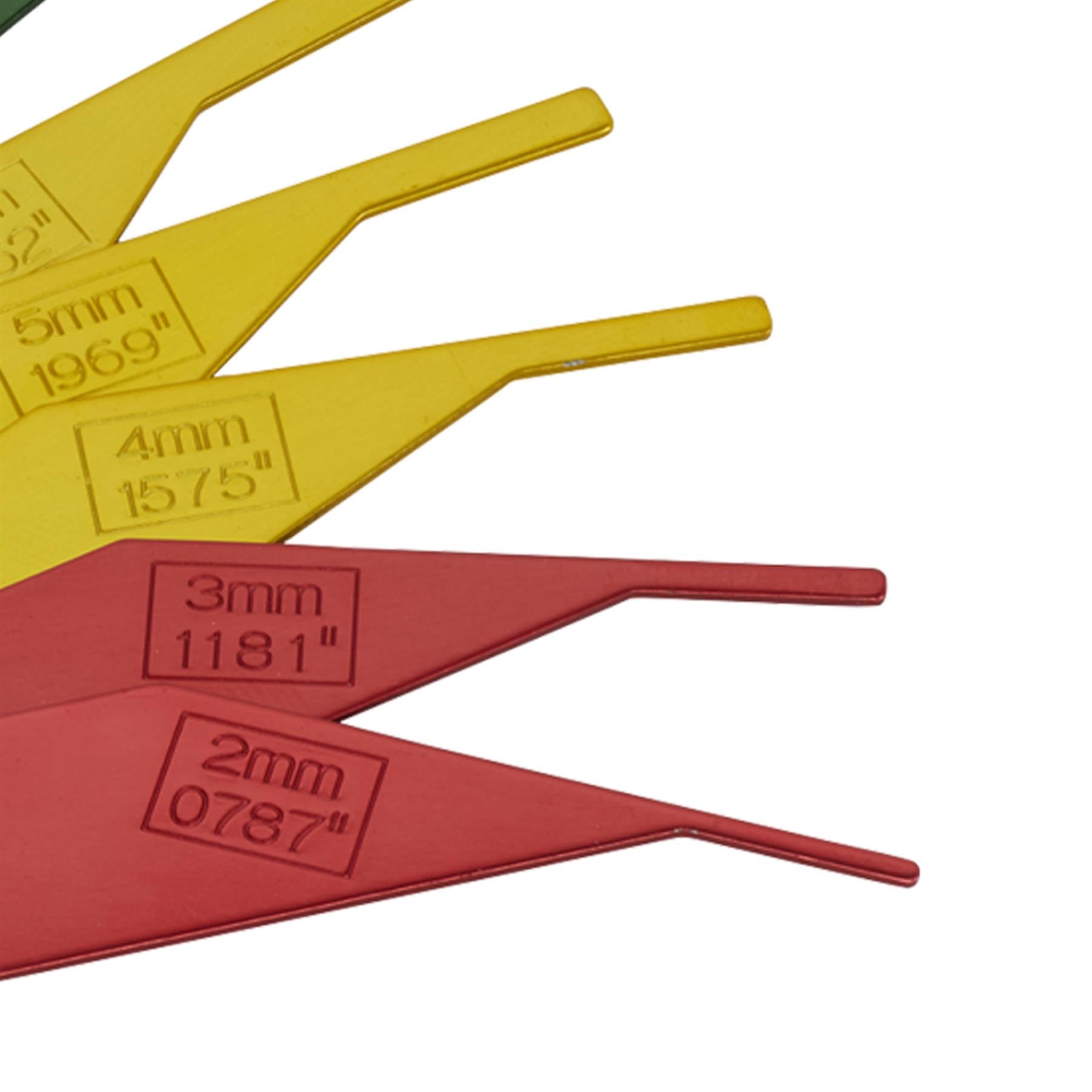 Sealey Brake Pad Thickness Gauge for quickly checking 8Pc