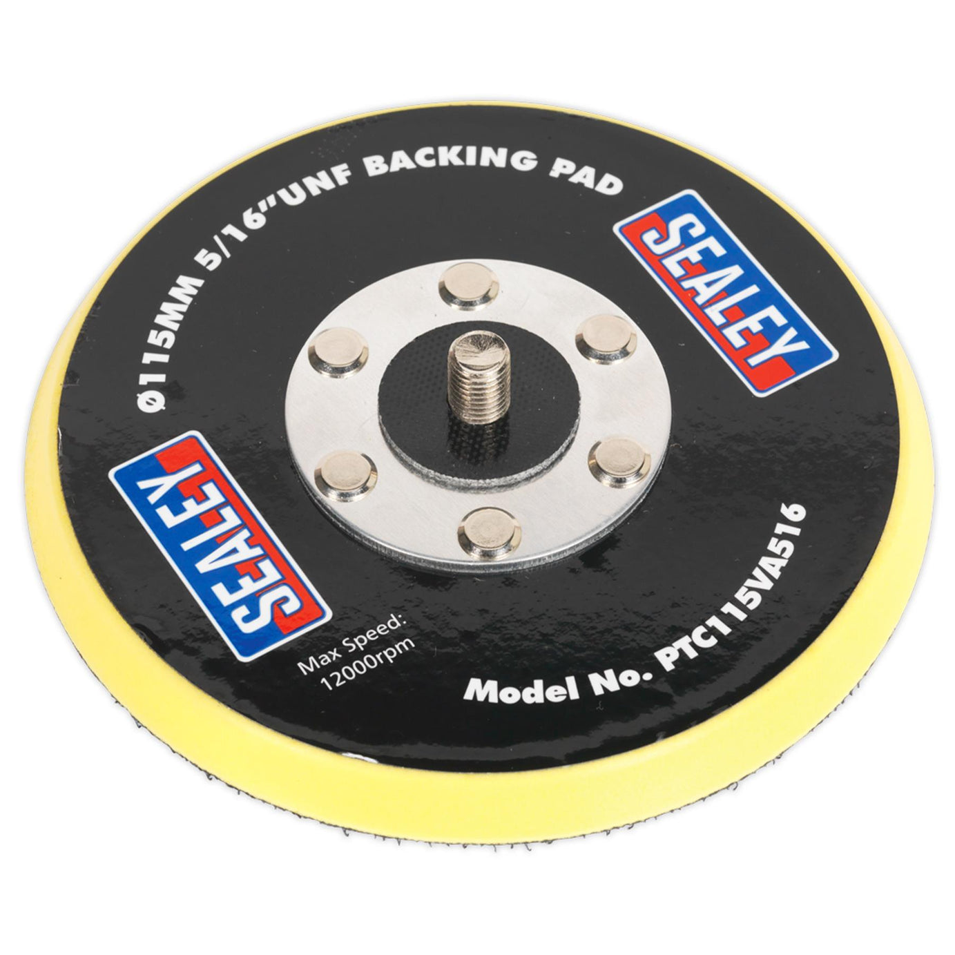 Sealey Hook-and-Loop Backing Pad 115mm 5/16"UNF