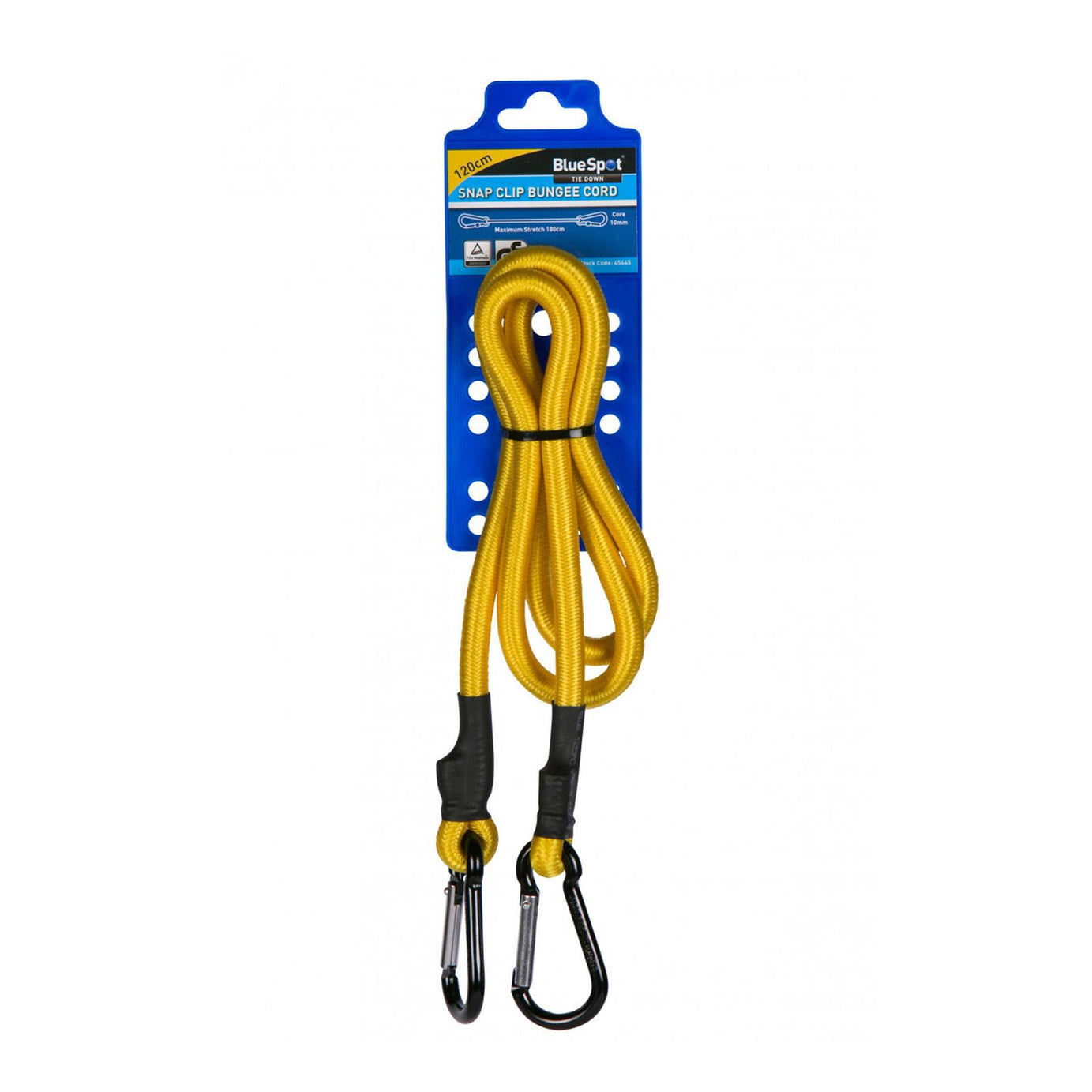 Bluespot Heavy Duty Bungee Cord With Snap Clip Karabiner 120cm High Quality