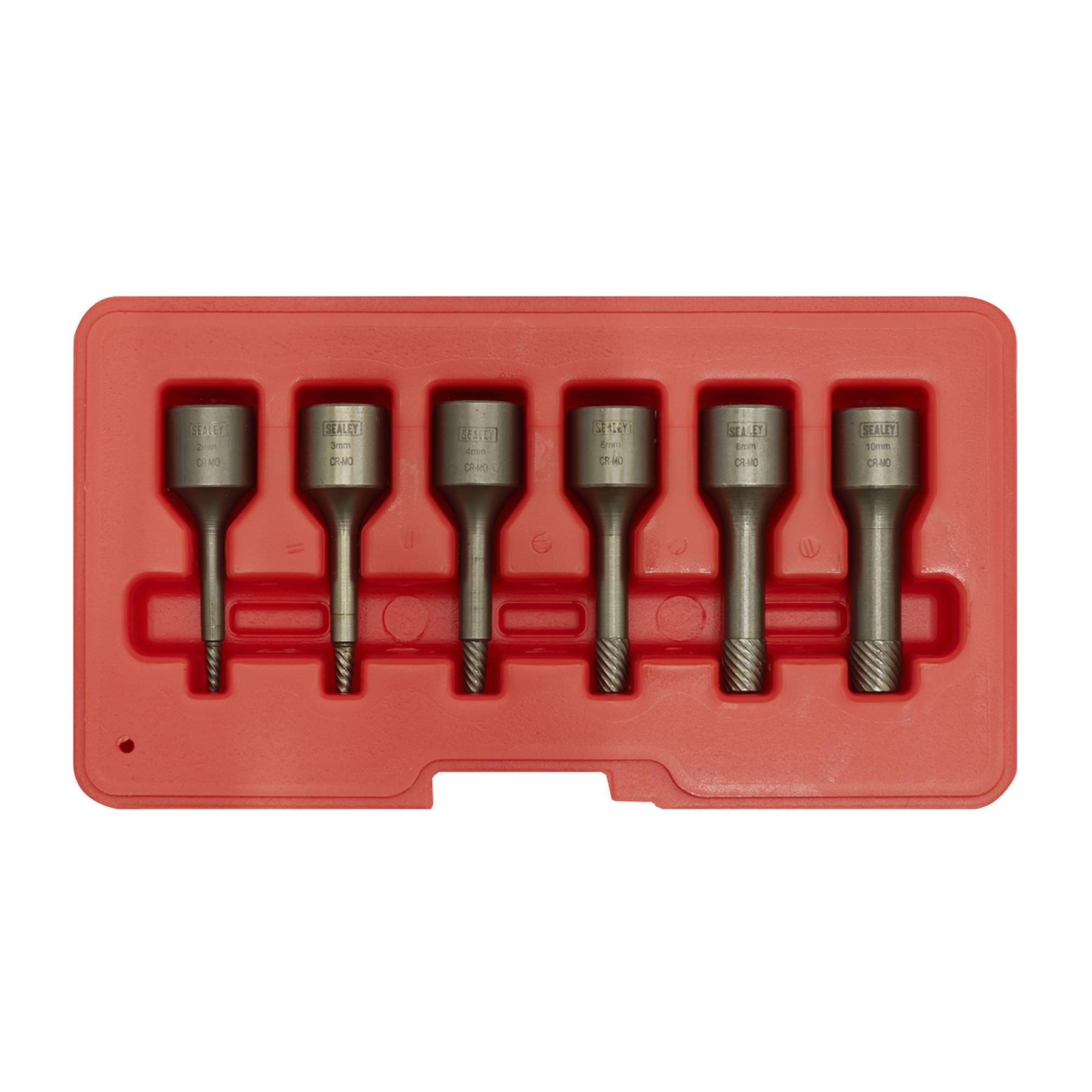 Sealey Screw Extractor Set 6pc 3/8"Sq Drive