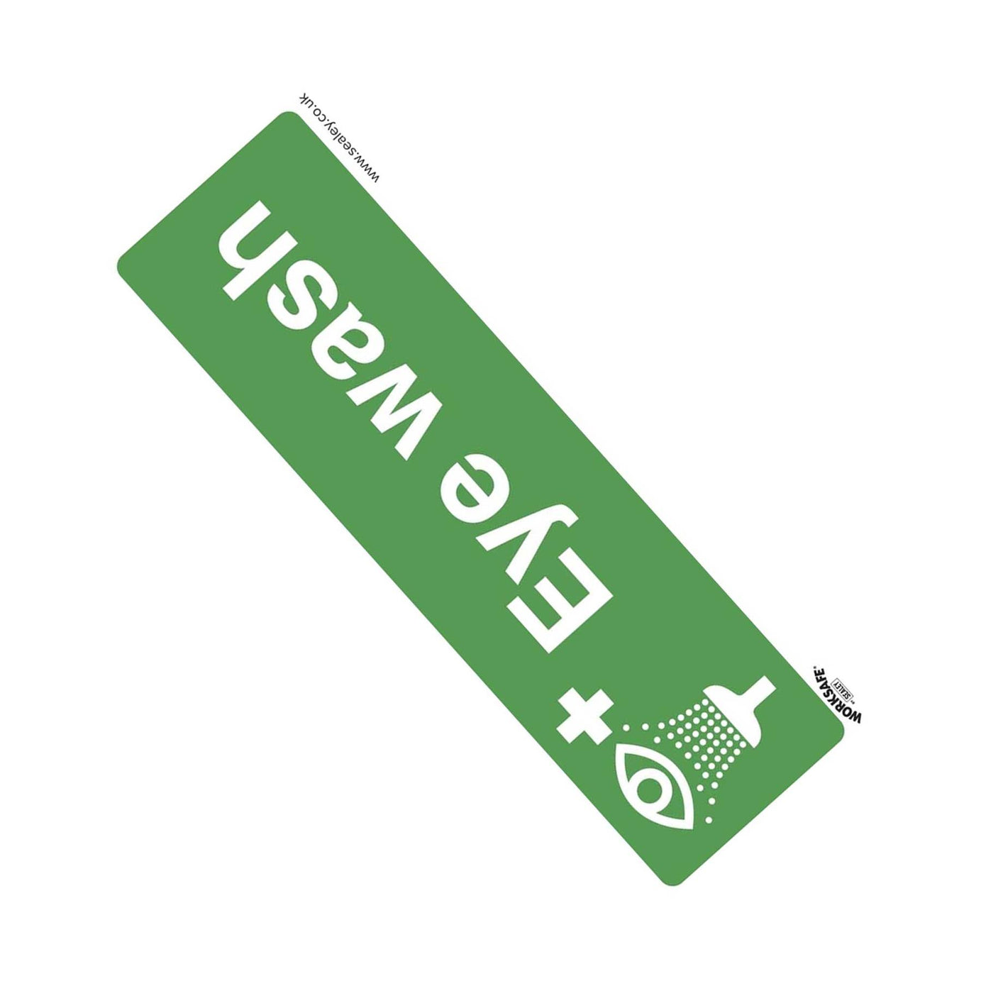 Sealey Safe Conditions Safety Sign - Eye Wash - Self-Adhesive Vinyl - Pack of 10