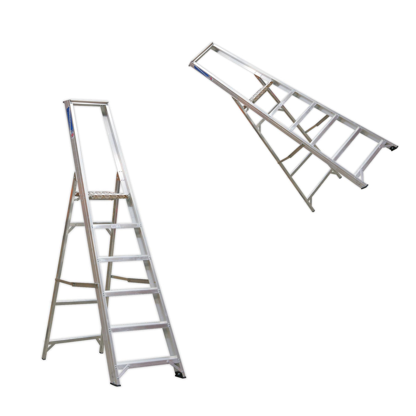 Sealey Aluminium Step Ladder 6-Tread Industrial BS 2037/1