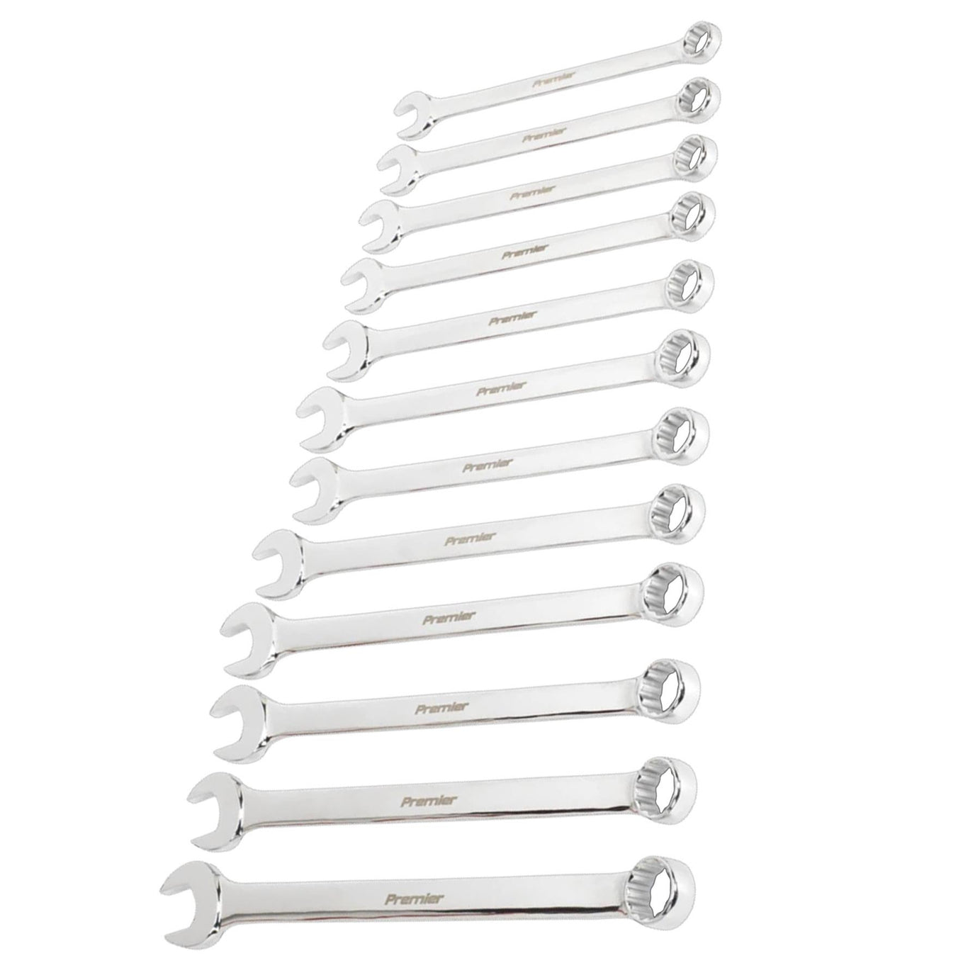 Sealey Combination Spanner Set 12pc Jumbo Metric