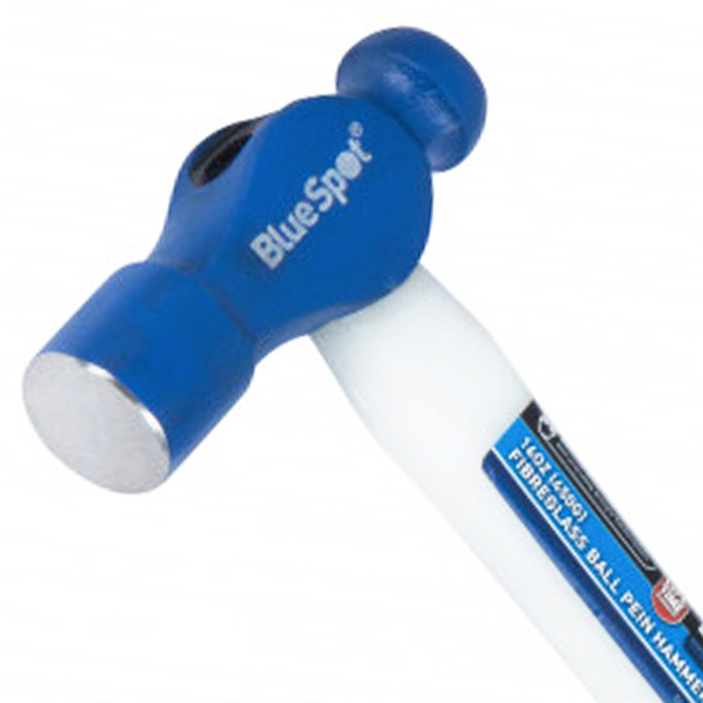 BlueSpot 16oz Claw Hammer Fibreglass Rubber Grip Handel Hardened Steel Head