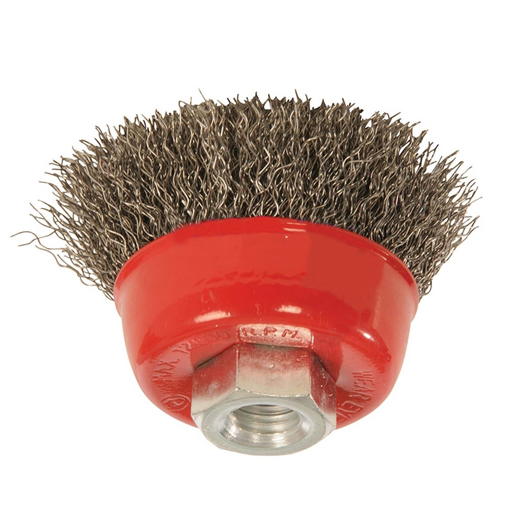 Steel Crimp Cup 65mm Wire Brush M14 Rust Removal Professional Hand Tool