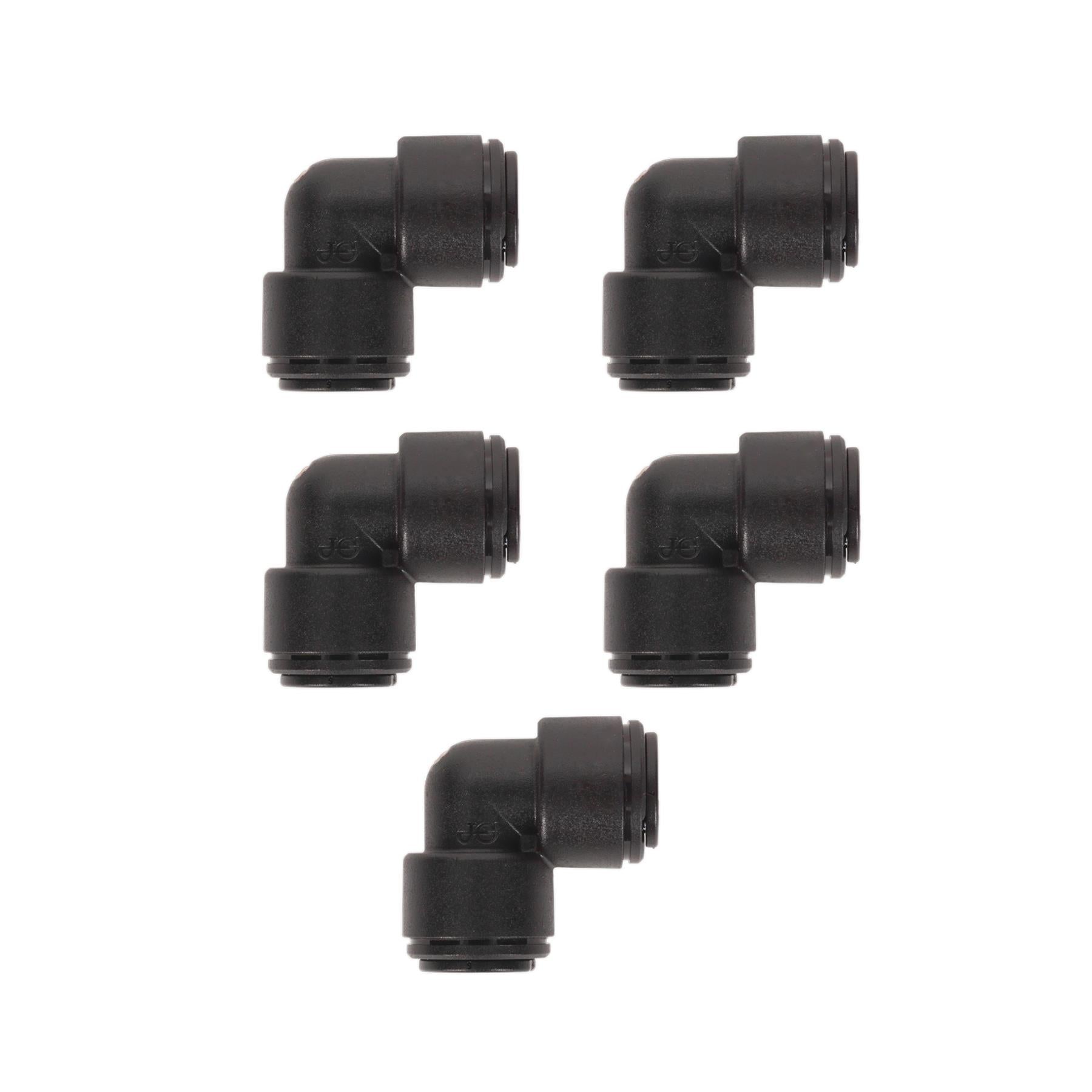 Sealey Elbow Coupling 8mm Pack of 5 (John Guest Speedfit - PM038E)