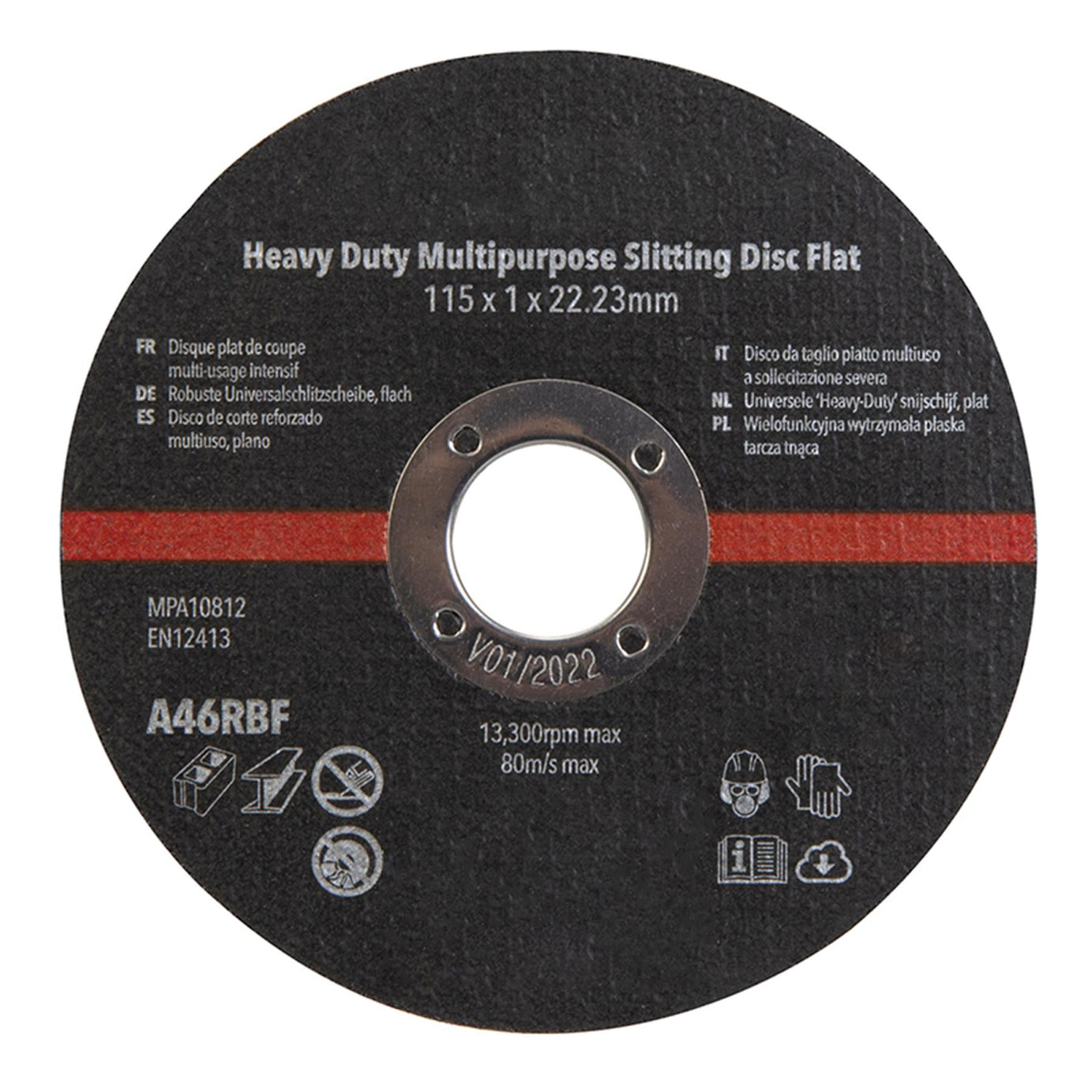 Heavy Duty Multipurpose Slitting Disc Flat 115 X 1 X 22.2mm Premium Quality