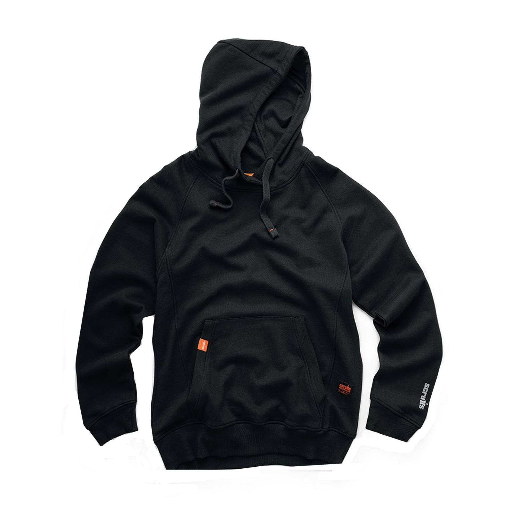 Scruffs Eco Hoodie Trade Work Hoodie Black Men's Hooded Jumper XXL