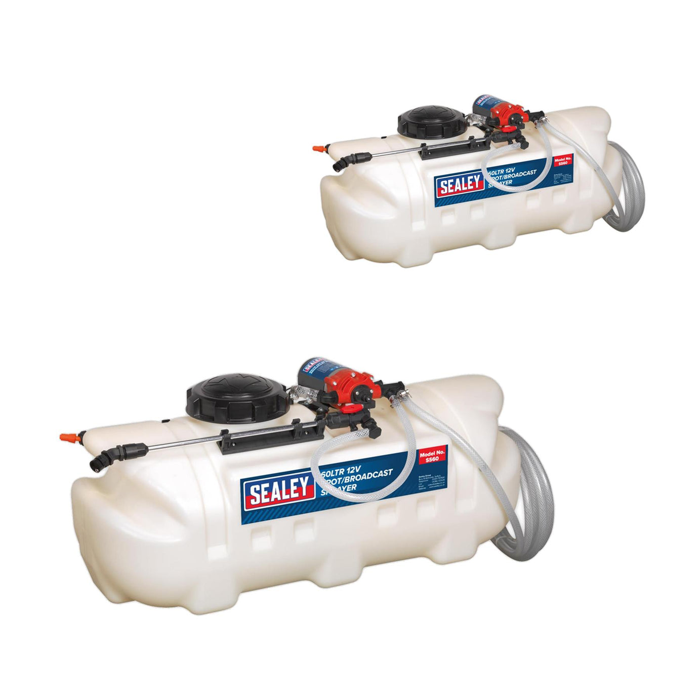 Sealey Broadcast/Spot Sprayer 60L 12V Quality Work Tools