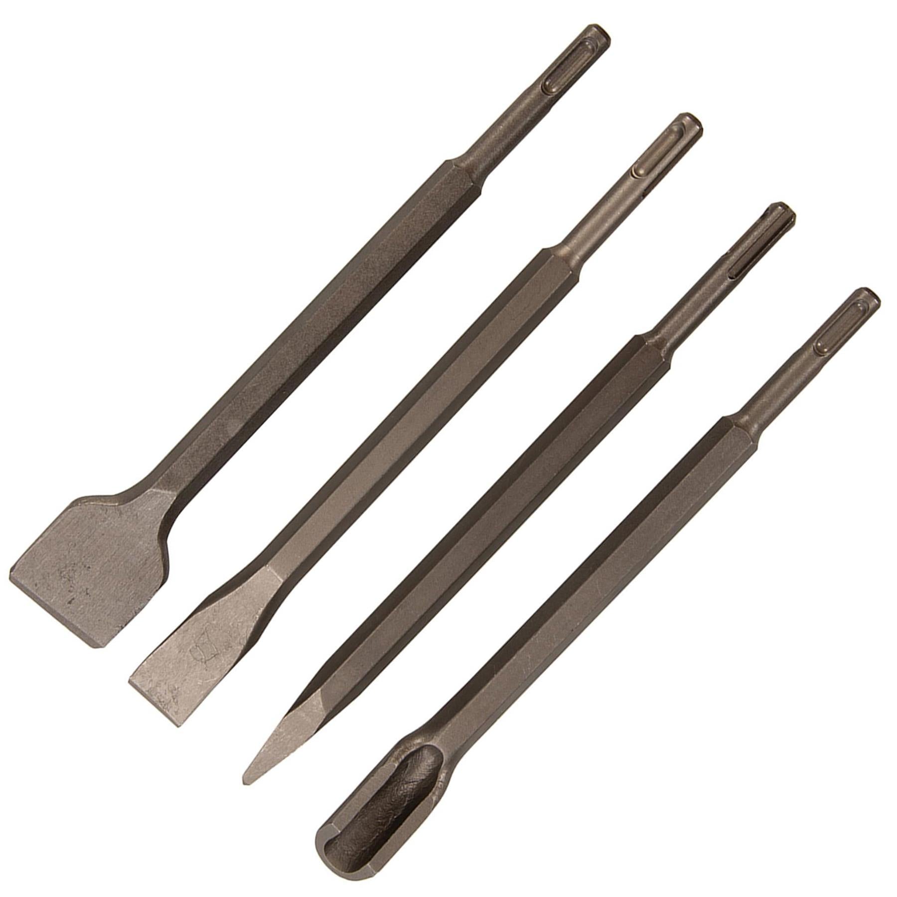 4Pc SDS Plus Chisel Set