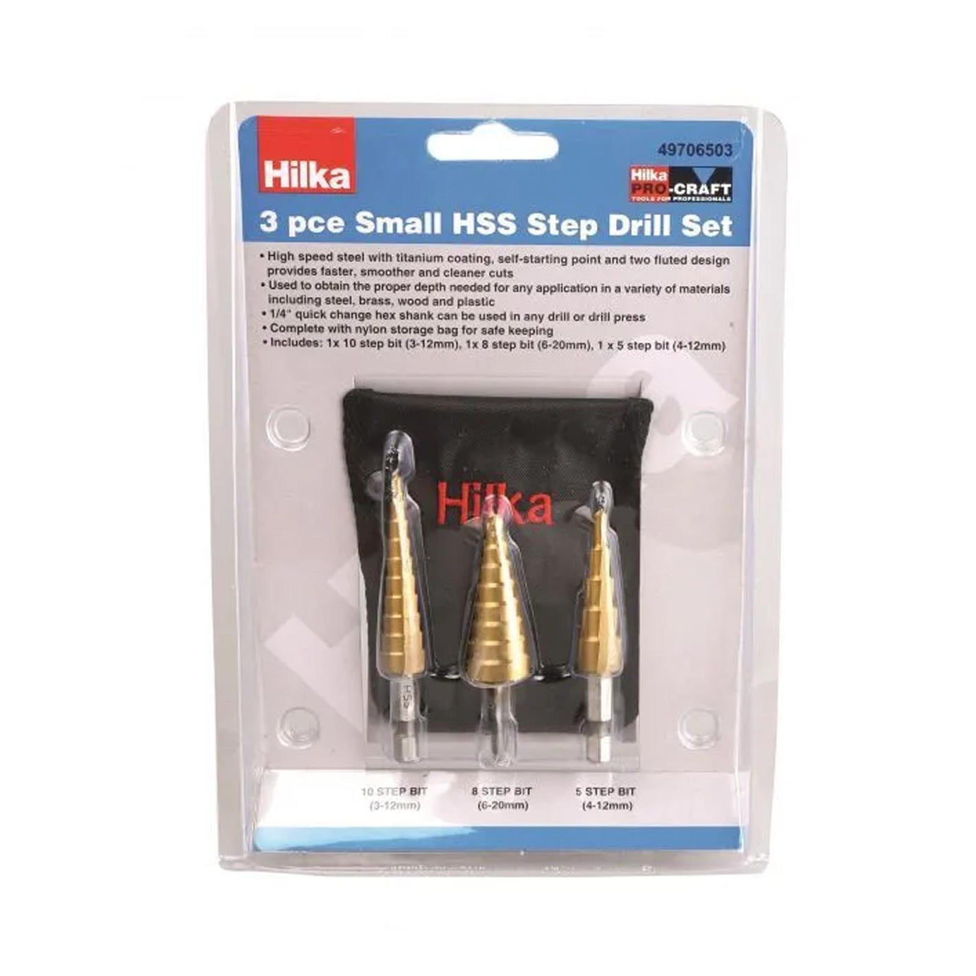 Hilka HSS Step Drill Set