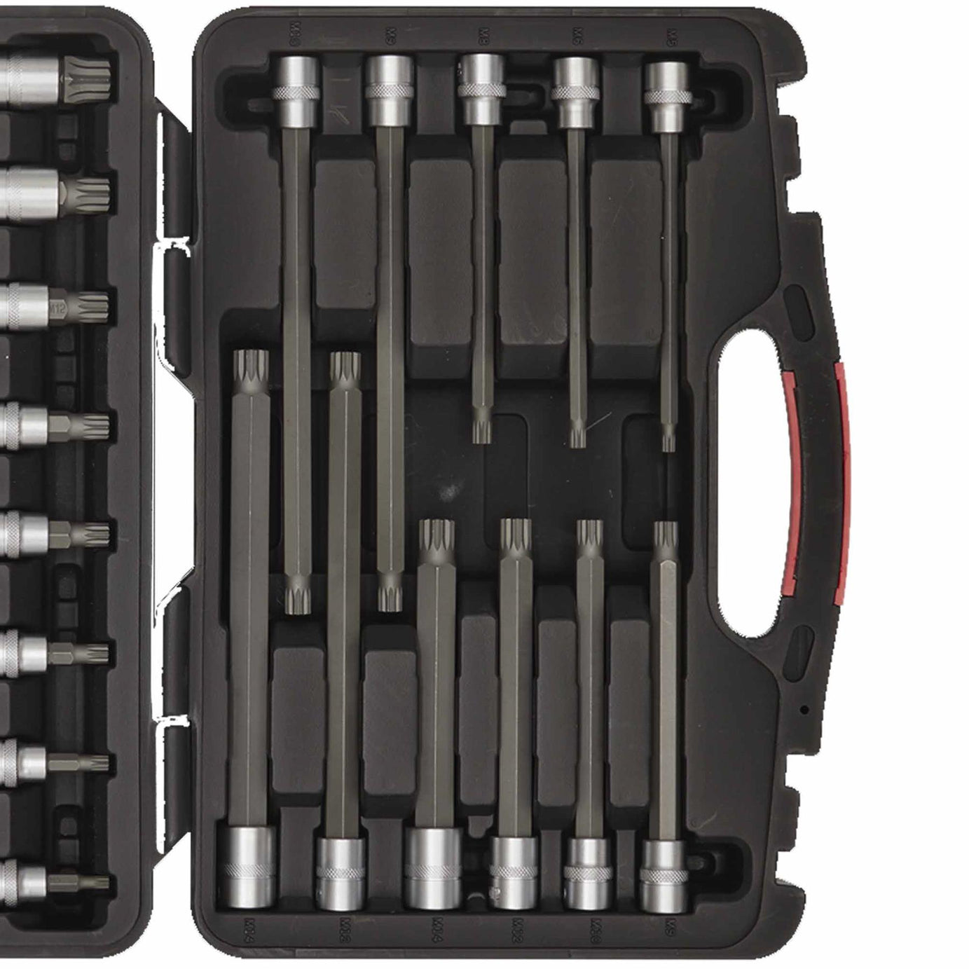 Sealey Spline Socket Bit Set 26pc 3/8"Sq Drive - Platinum Series