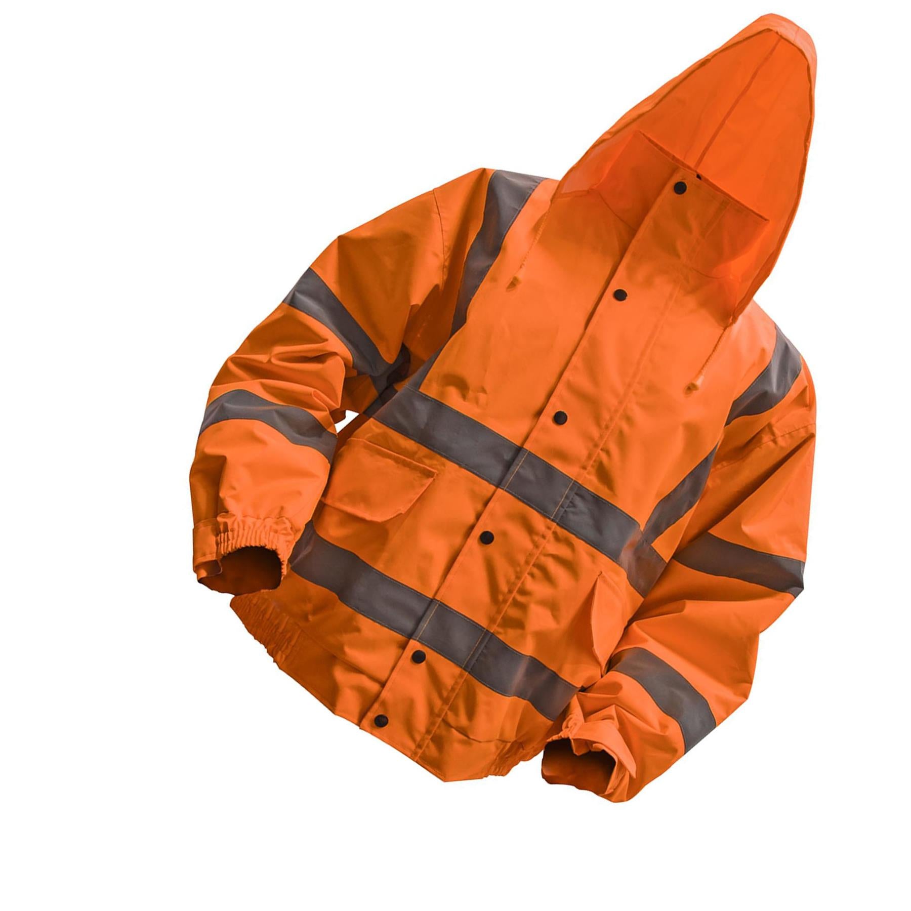 Sealey Hi-Vis Orange Jacket with Quilted Lining & Elastic Waist XXL