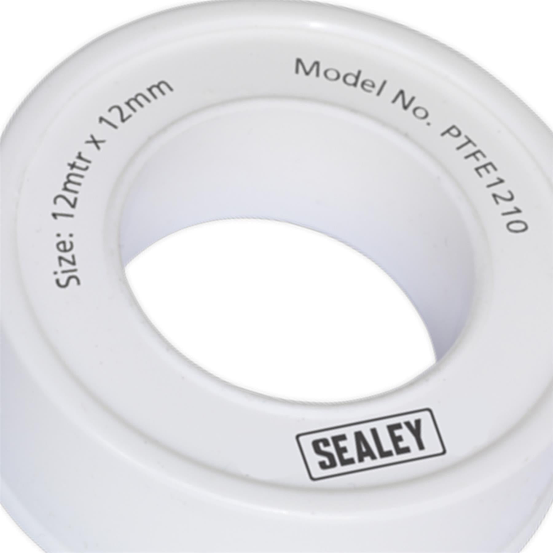 Sealey PTFE Thread Sealing Tape 12mm x 12m Pack of 10