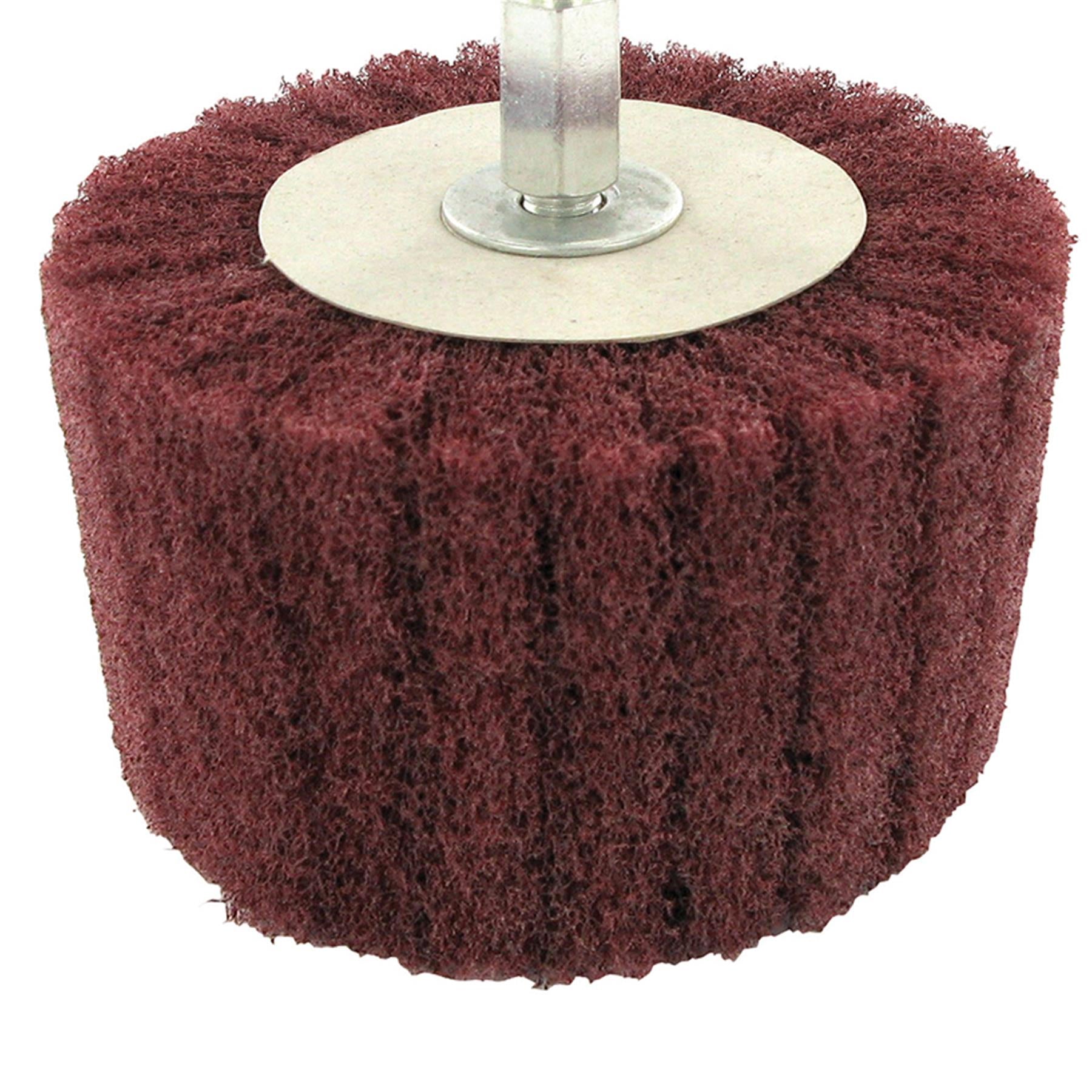 Cylinder Sanding Mop 75mm Hand Tools Drill Power 240 Grit Quality Kit